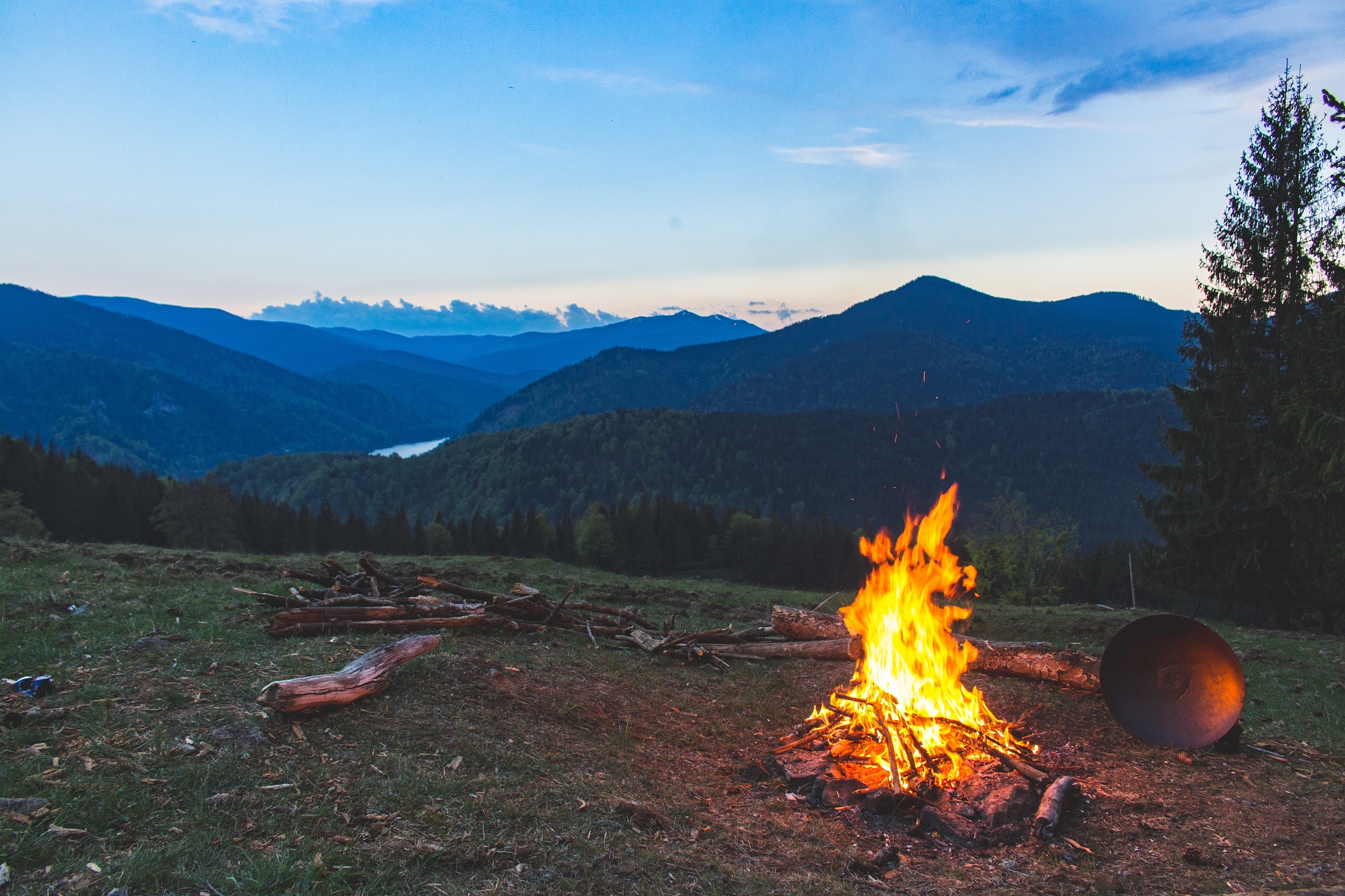 Nature Landscape Fire Campfire 1920x1280