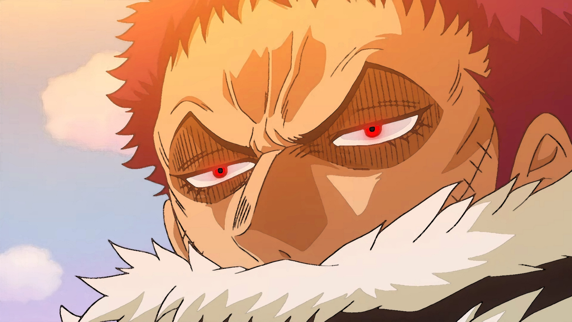 Big Mom Katakuri Anime Anime Men Face Red Eyes One Piece 1920x1080