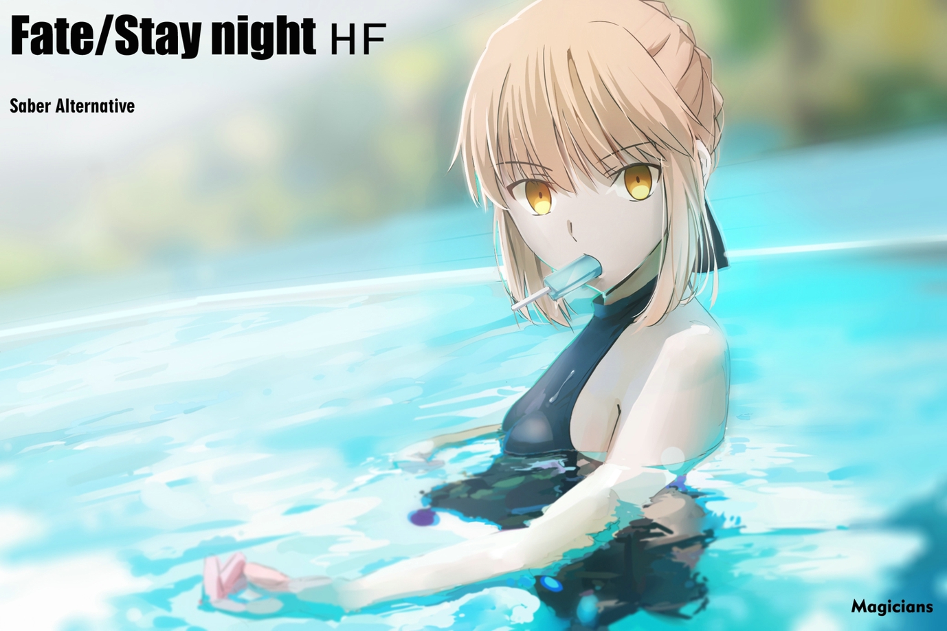 Saber Fate Series Fate Grand Order Saber Alter In Water Fate Stay Night Fate Stay Night Heavens Feel 1378x918