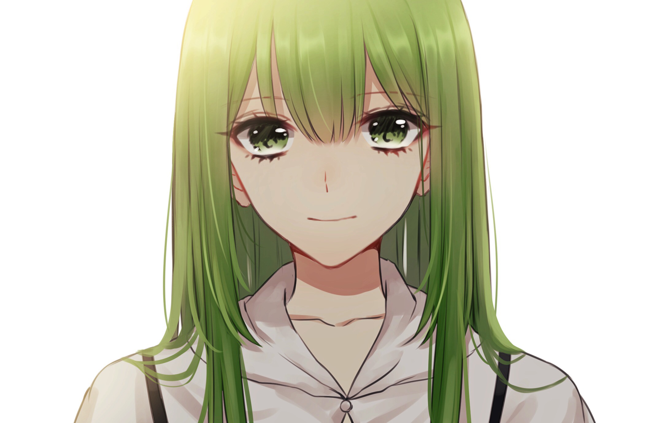 Enkidu Fate Grand Order Fate Series Green Hair Close Up 2158x1377