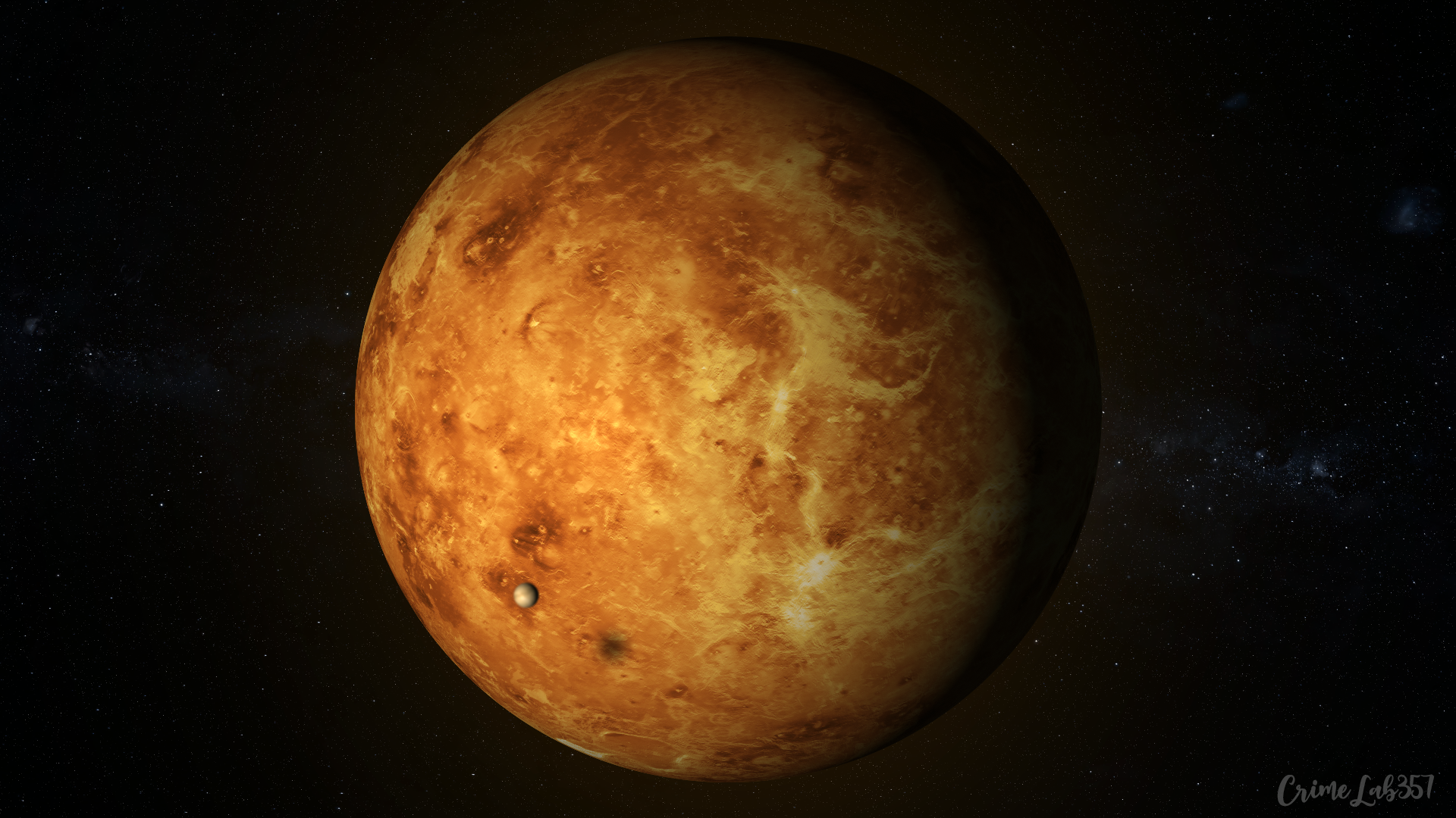 Venus Planet Watermarked Space 1920x1080