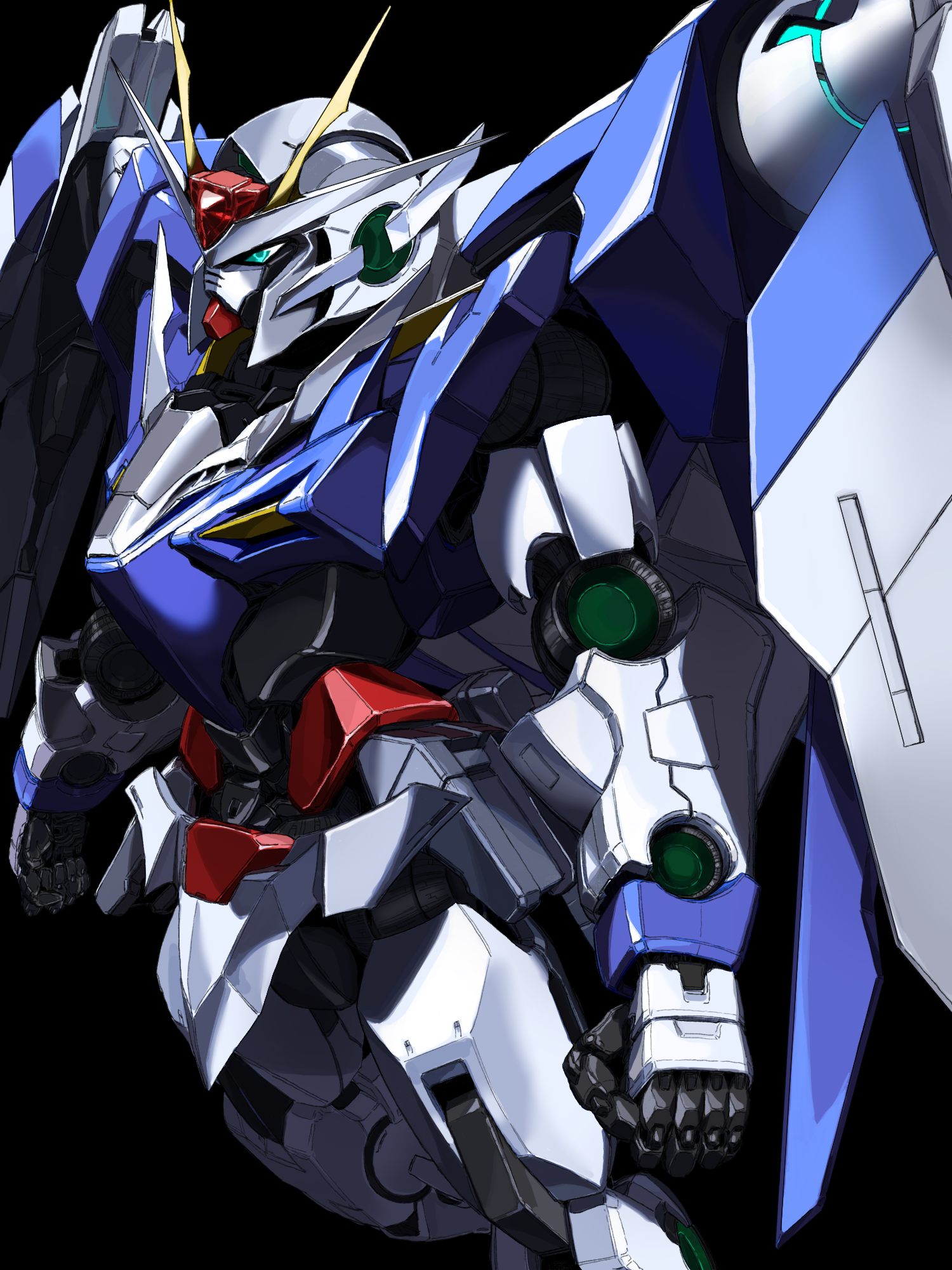 Anime Mechs Super Robot Wars Mobile Suit Gundam 00 Gundam 00 Raiser Artwork Digital Art Fan Art 1500x2000