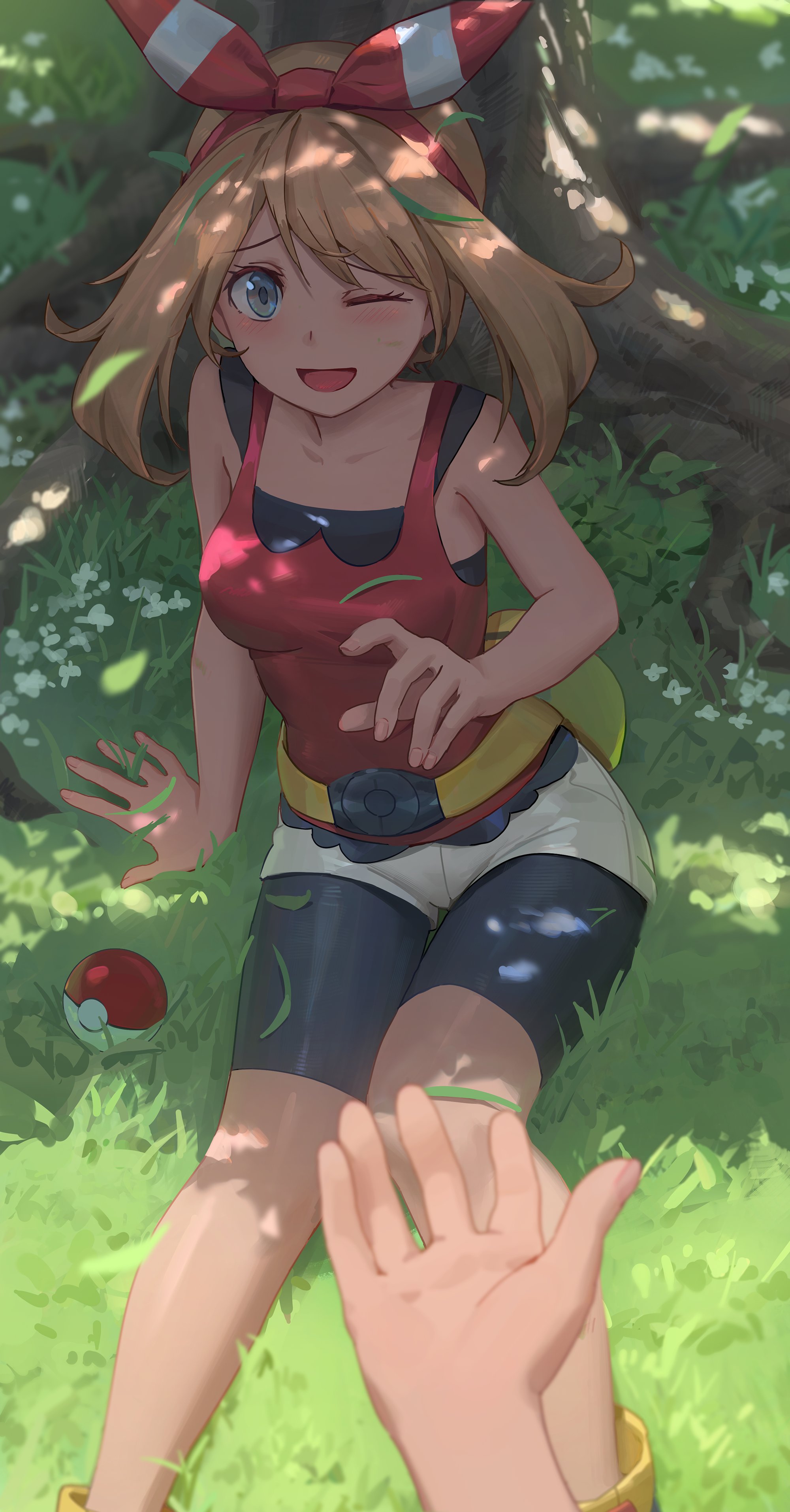 Anime Anime Girls Digital Art Artwork 2D Portrait Display Vertical Pokemon May Pokemon Yohan1754 POV 2000x3825