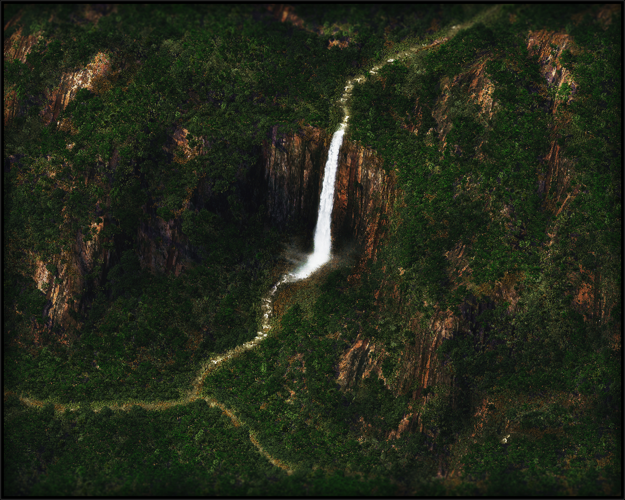 Waterfall Caracas Environment Water 1280x1024