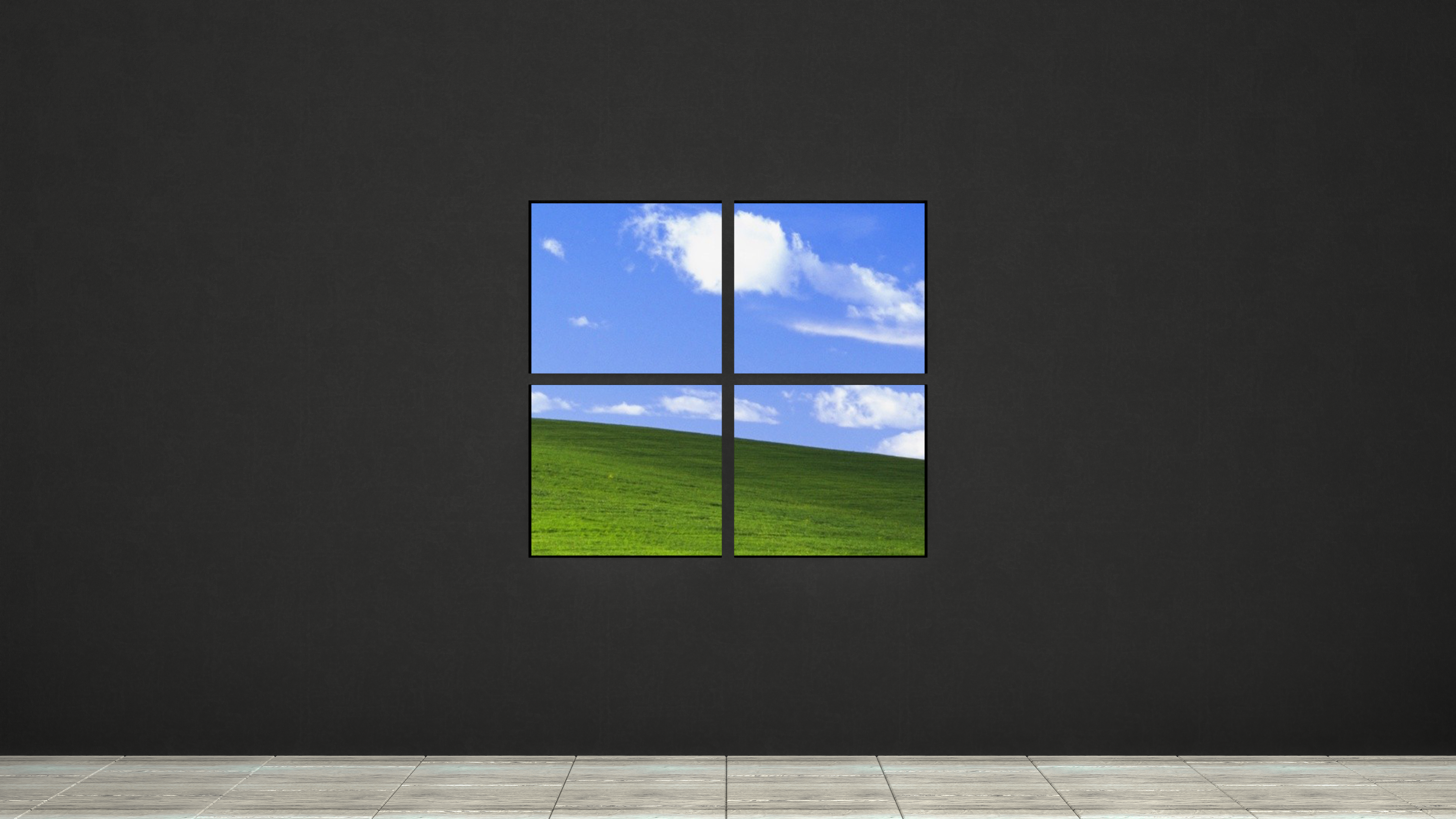Windows 11 Windows XP Minimalism Dark 3840x2160