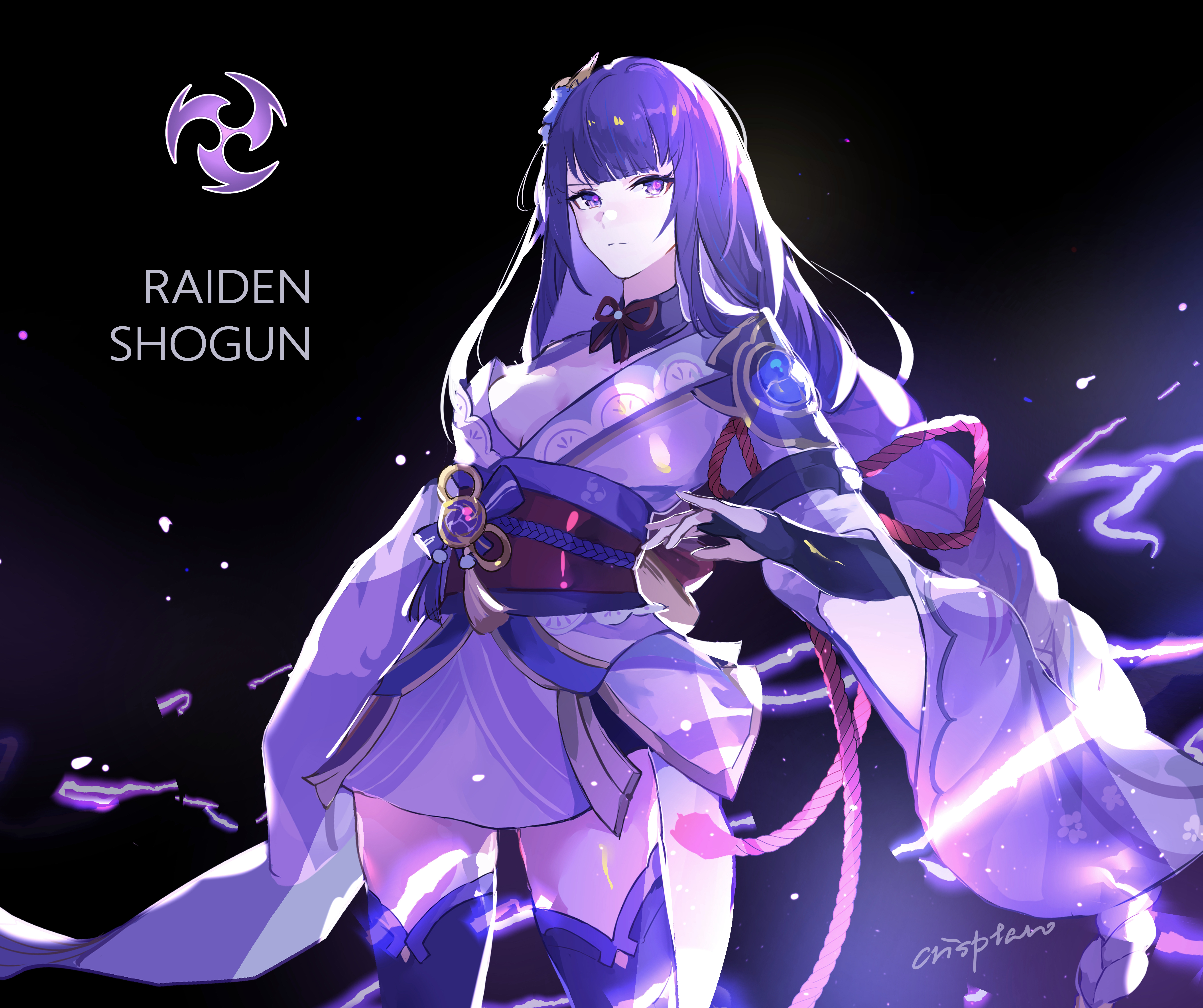 Baal Raiden Shogun Genshin Impact 5423x4543