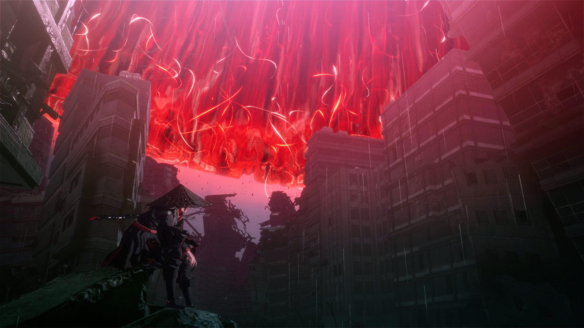 Scarlet Nexus Anime Anime Games Video Games Anime City City Screen Shot Apocalyptic Japan 1920x1080