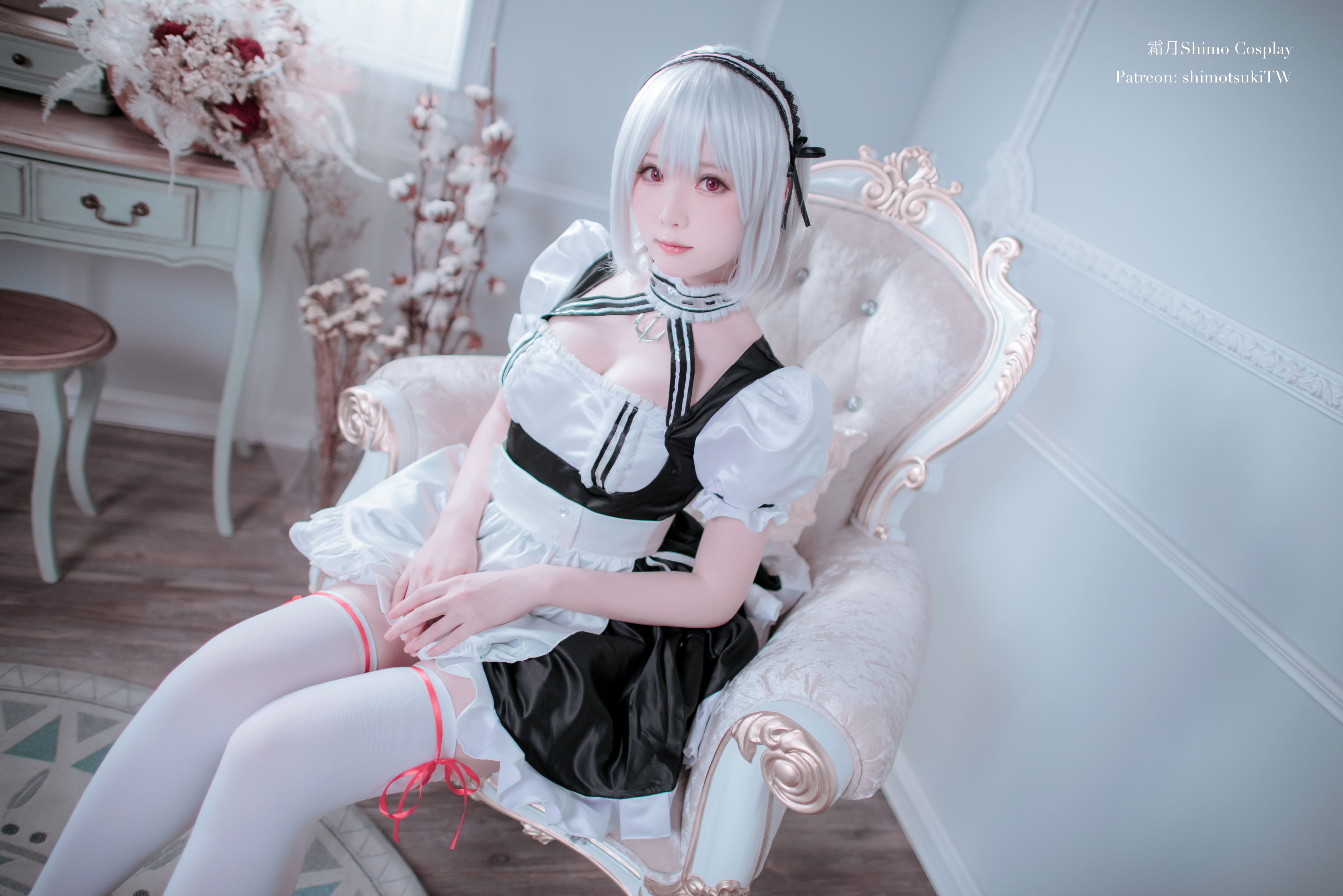 Women Asian Model Cosplay Sirius Azur Lane Azur Lane Video Games Maid Dress Maid Outfit Indoors Wome 5000x3337