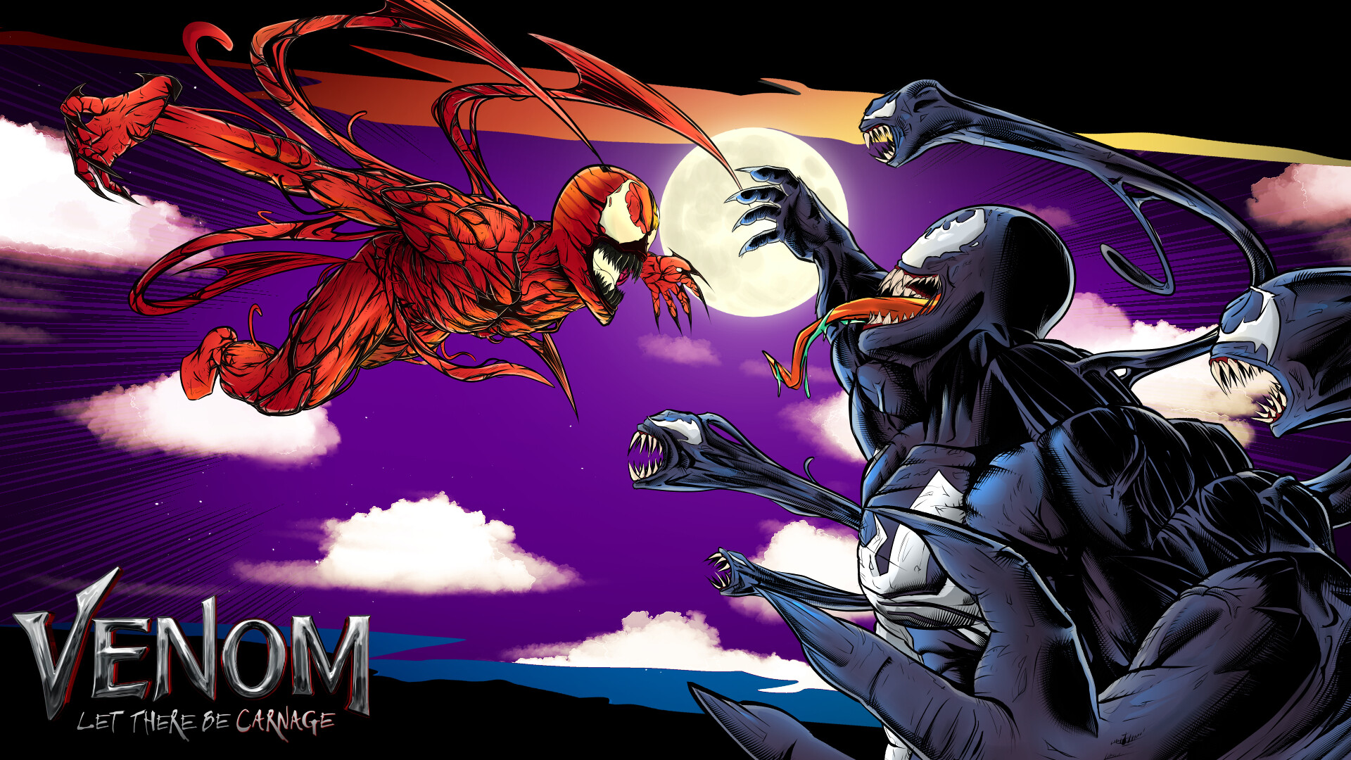 Venom Carnage Marvel Comics 1920x1080
