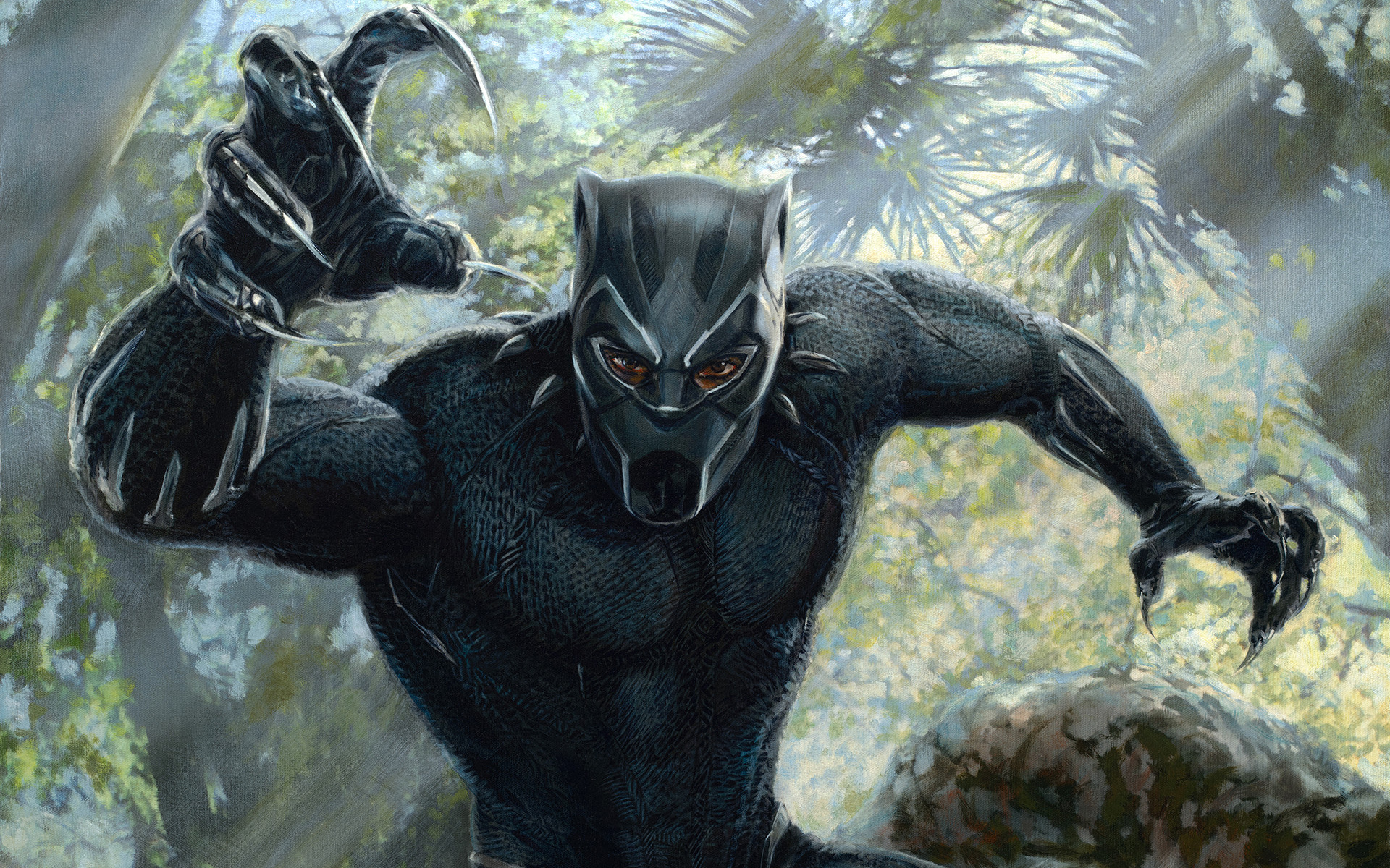 Black Panther Movie Forest 1920x1200