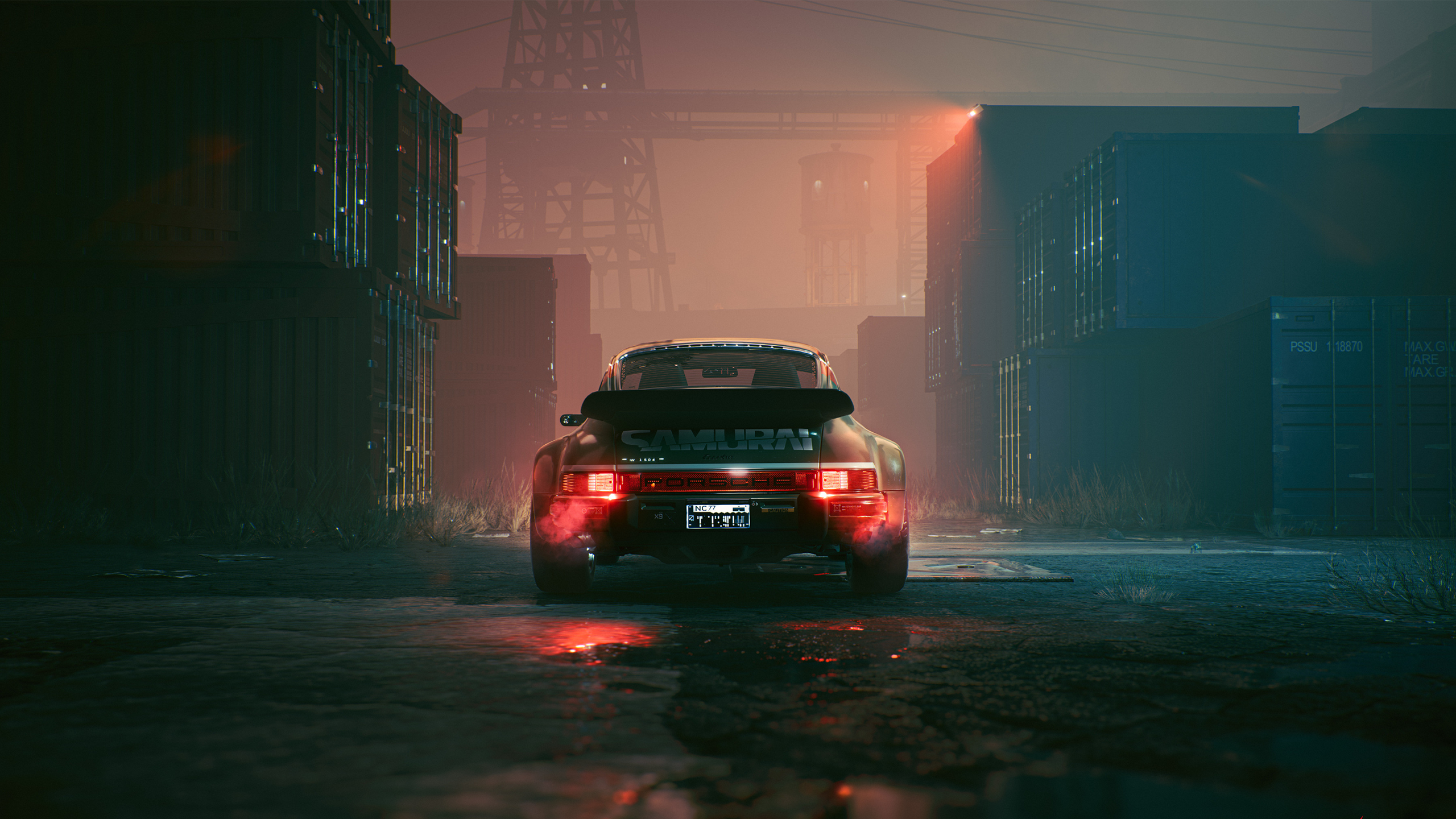 Jakub Przybolewski Cyberpunk 2077 Video Games Video Game Art Car Porsche Porsche 911 Johnny Silverha 2560x1440