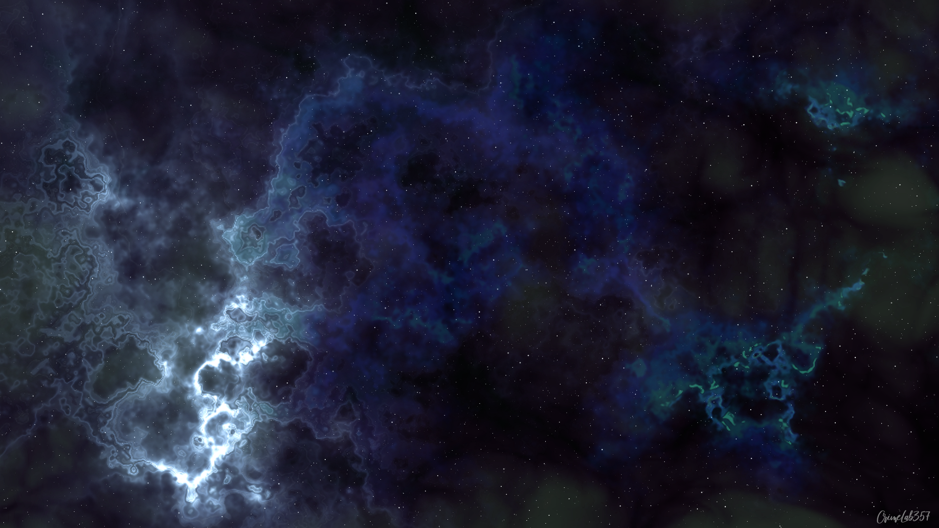 Deep Space Space Nebula Watermarked Stars 1920x1080