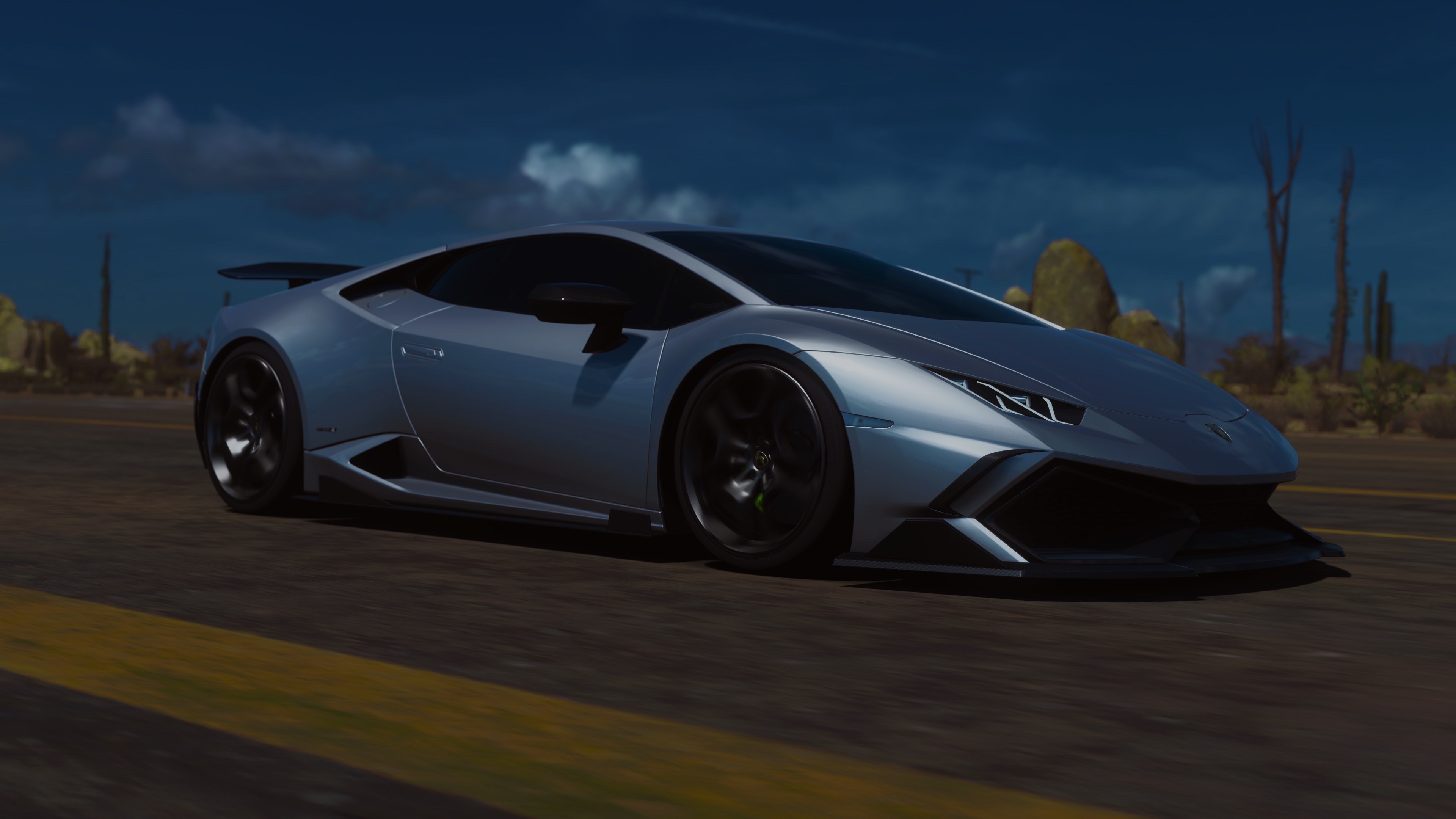 Xbox Serie X Forza Horizon 5 2014 Lamborghini Huracan LP 610 4 Night Video Games 3840x2160
