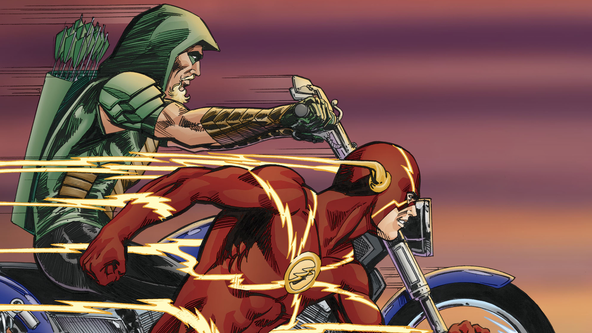 Green Arrow Arrow Dc Comics Flash 1920x1080