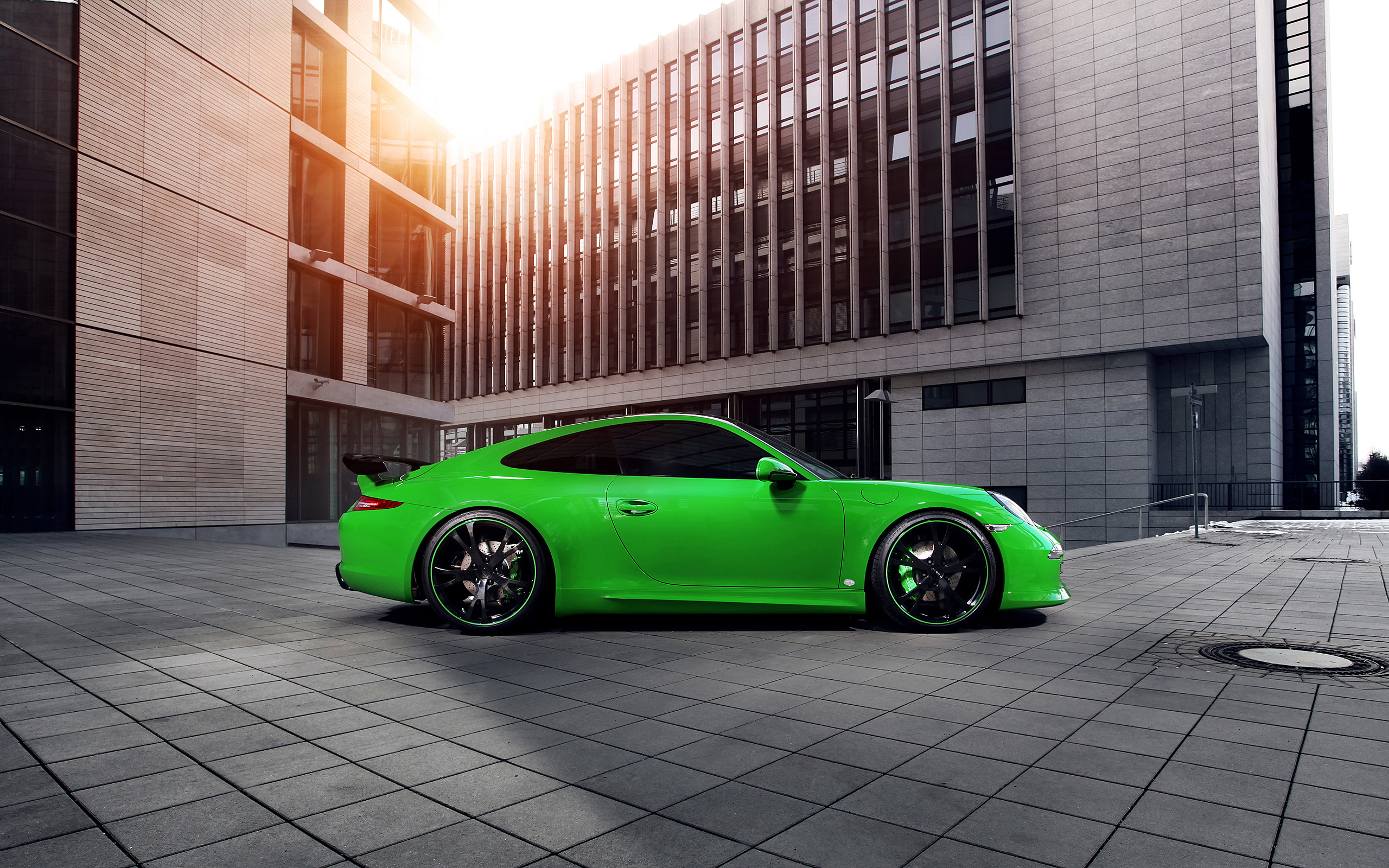 Car Green Car Porsche 2560x1600