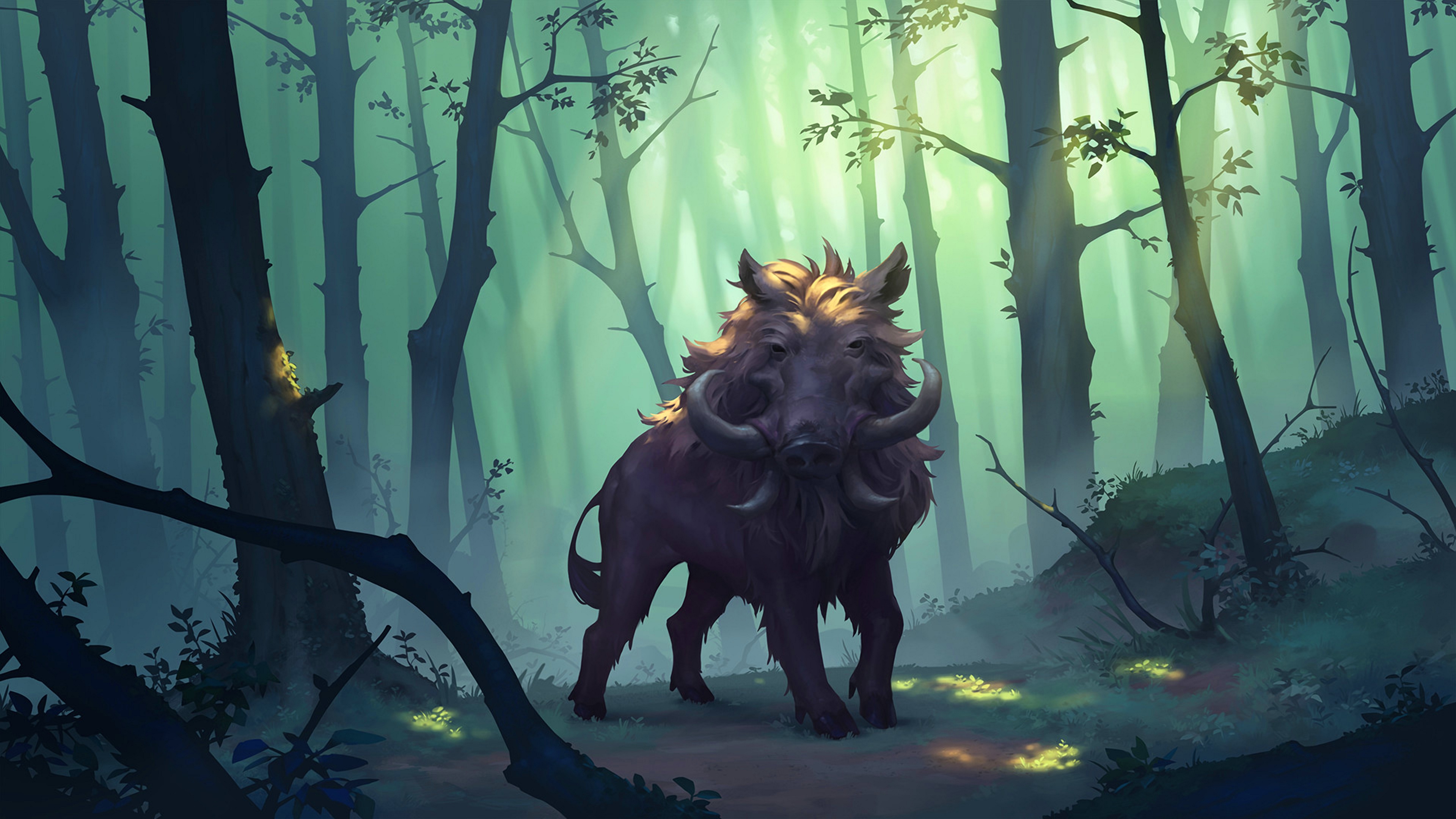 Forest Boar 3839x2159