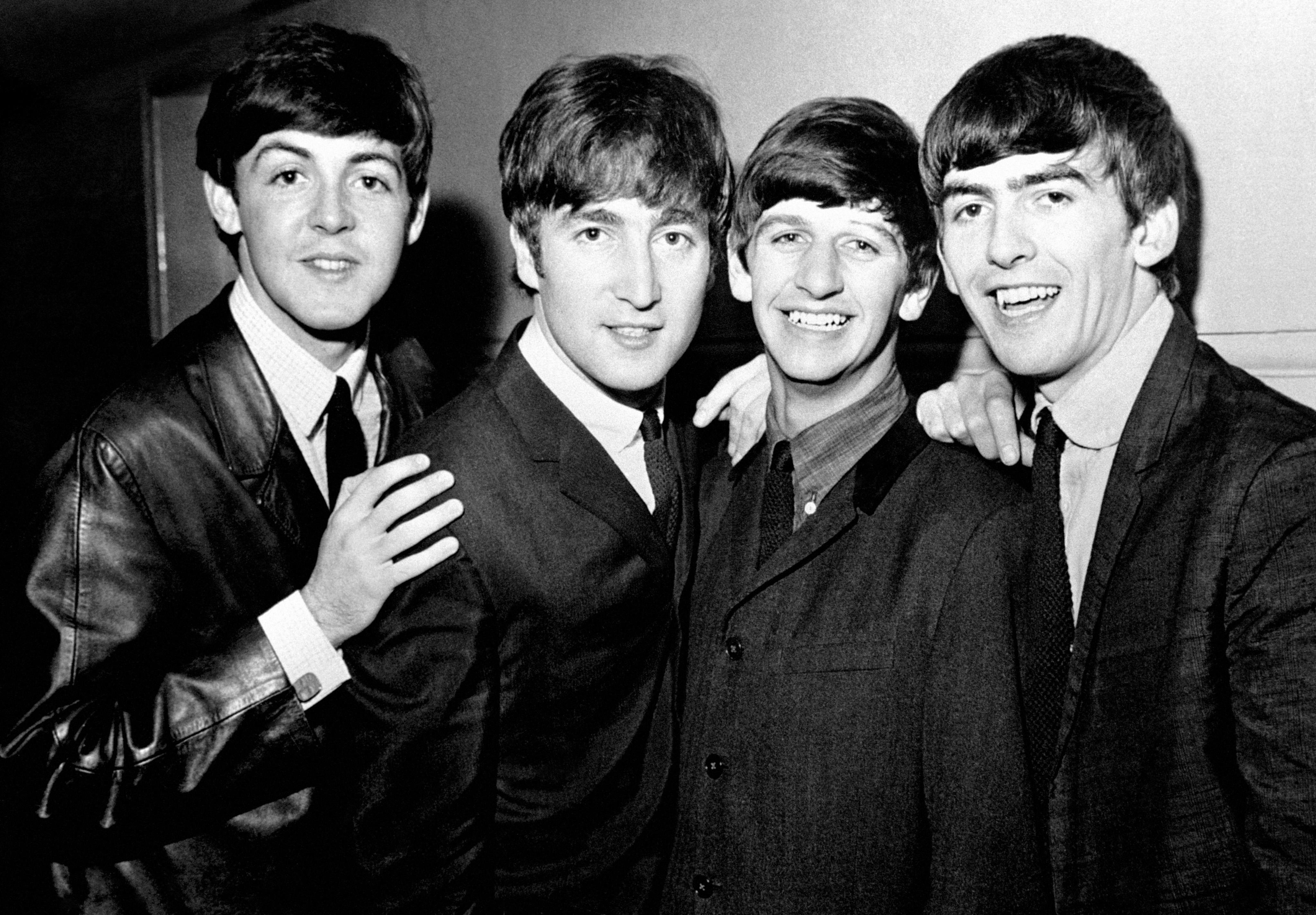The Beatles John Lennon Paul McCartney Ringo Starr George Harrison 4096x2849