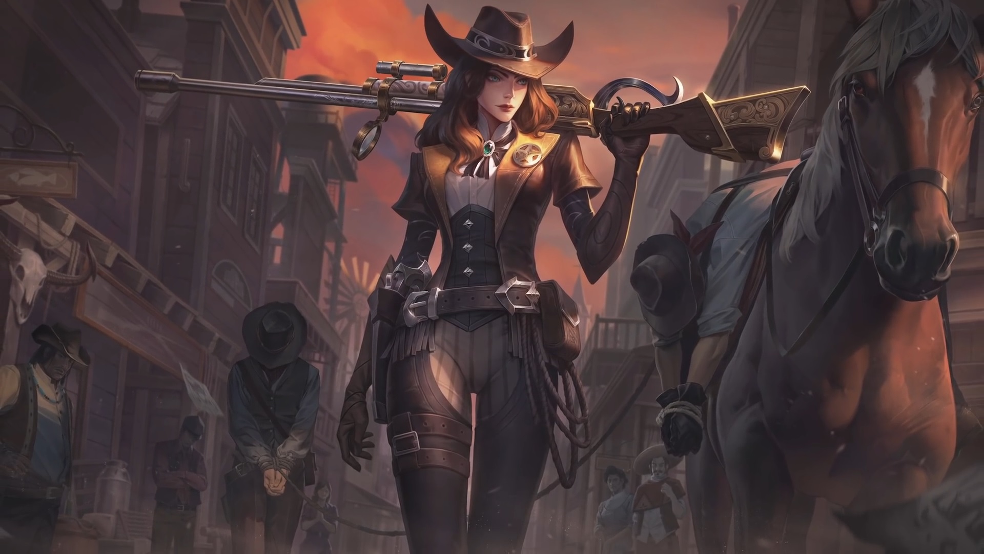 League Of Legends Caitlyn League Of Legends Cowgirl 1920x1080