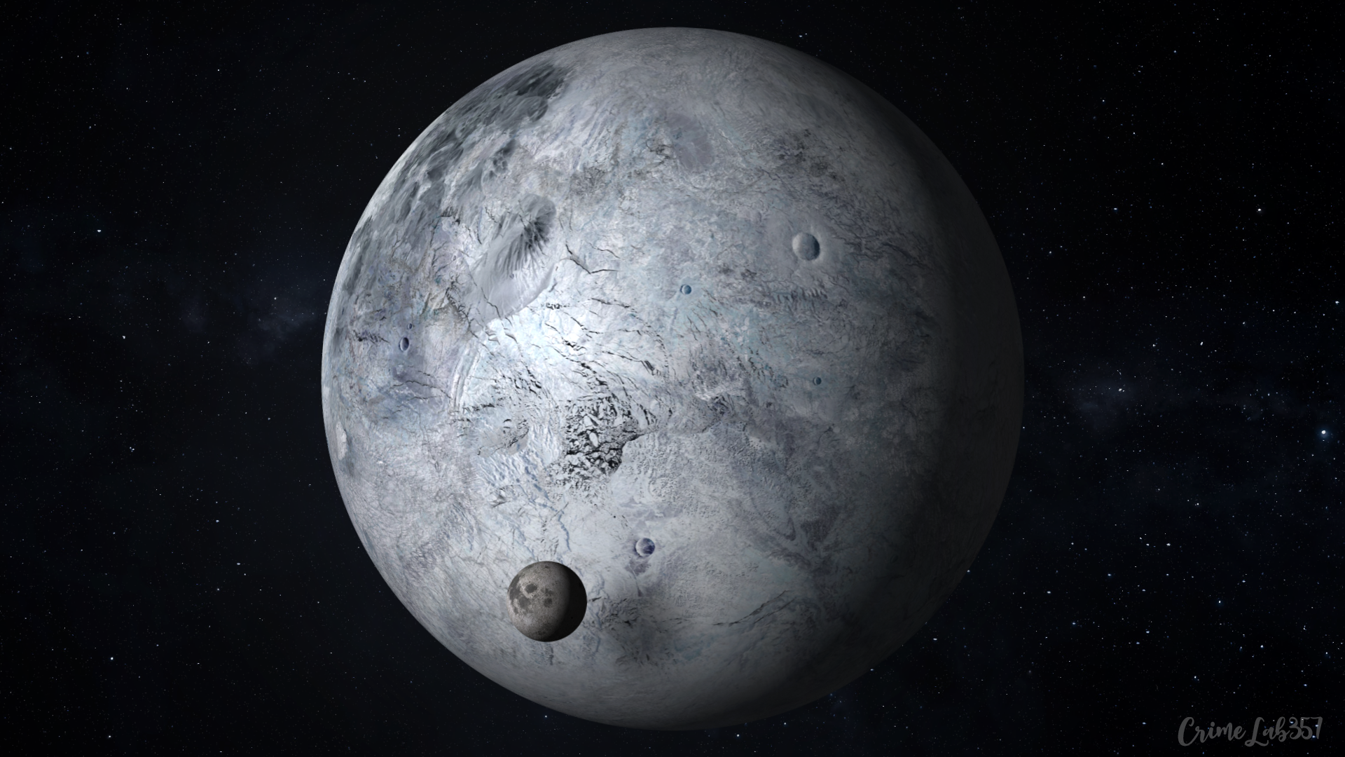 Space Planet 3D Graphics Watermarked 1920x1080