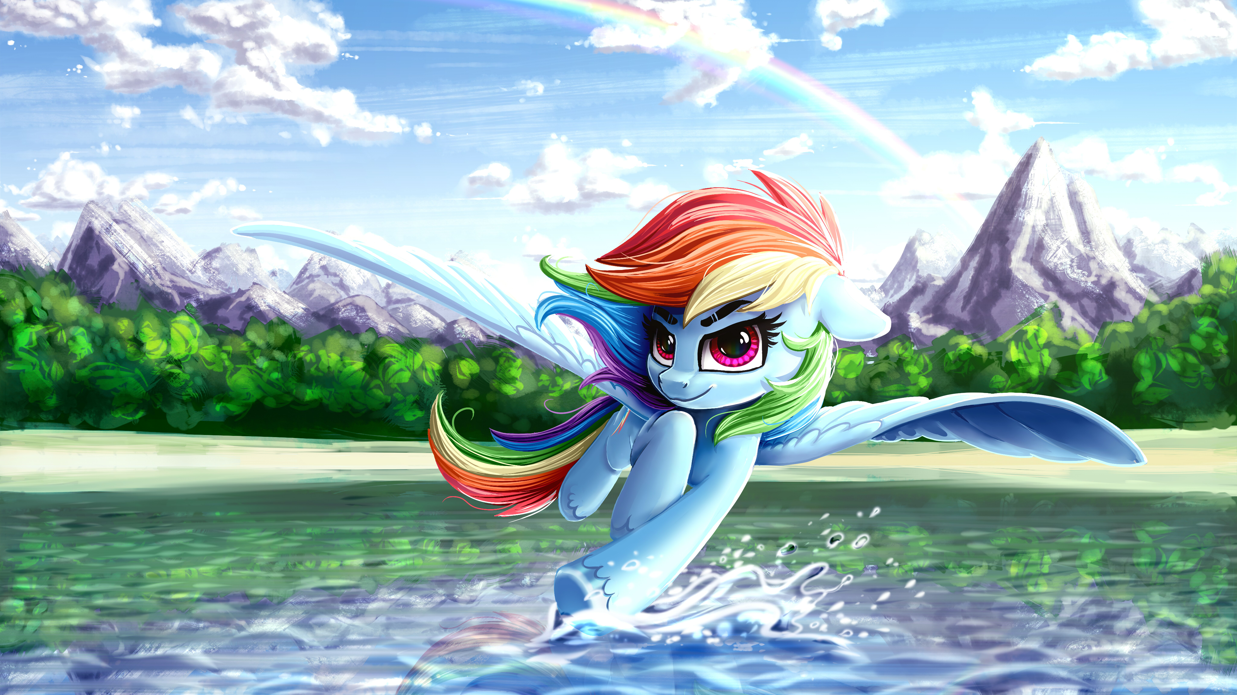 Pegasus Rainbow Dash 4098x2304
