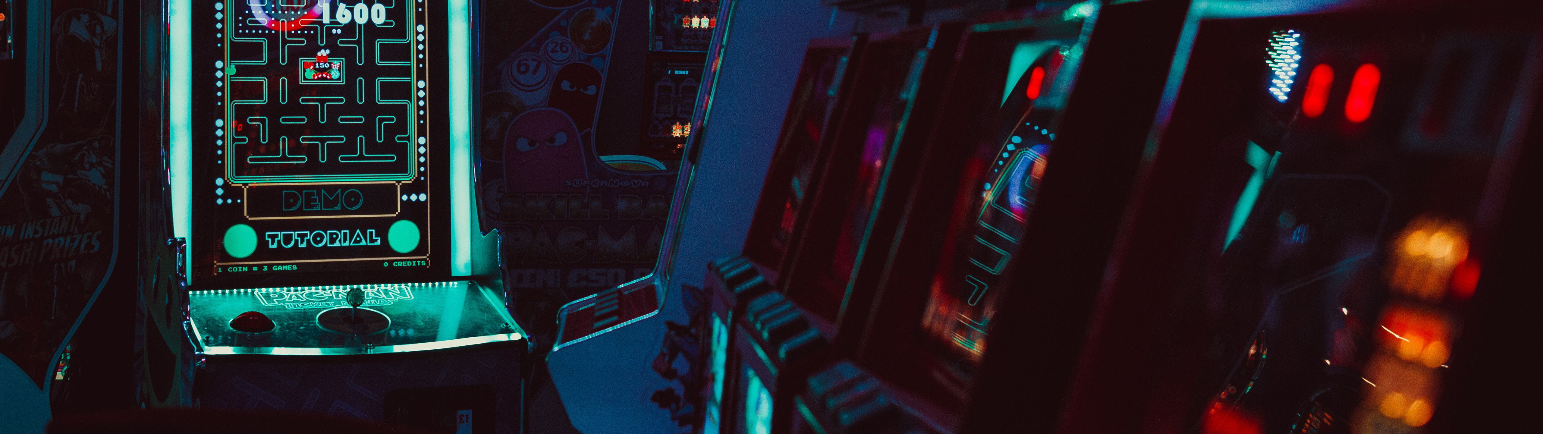 Ultrawide Arcade Pacman 5120x1440