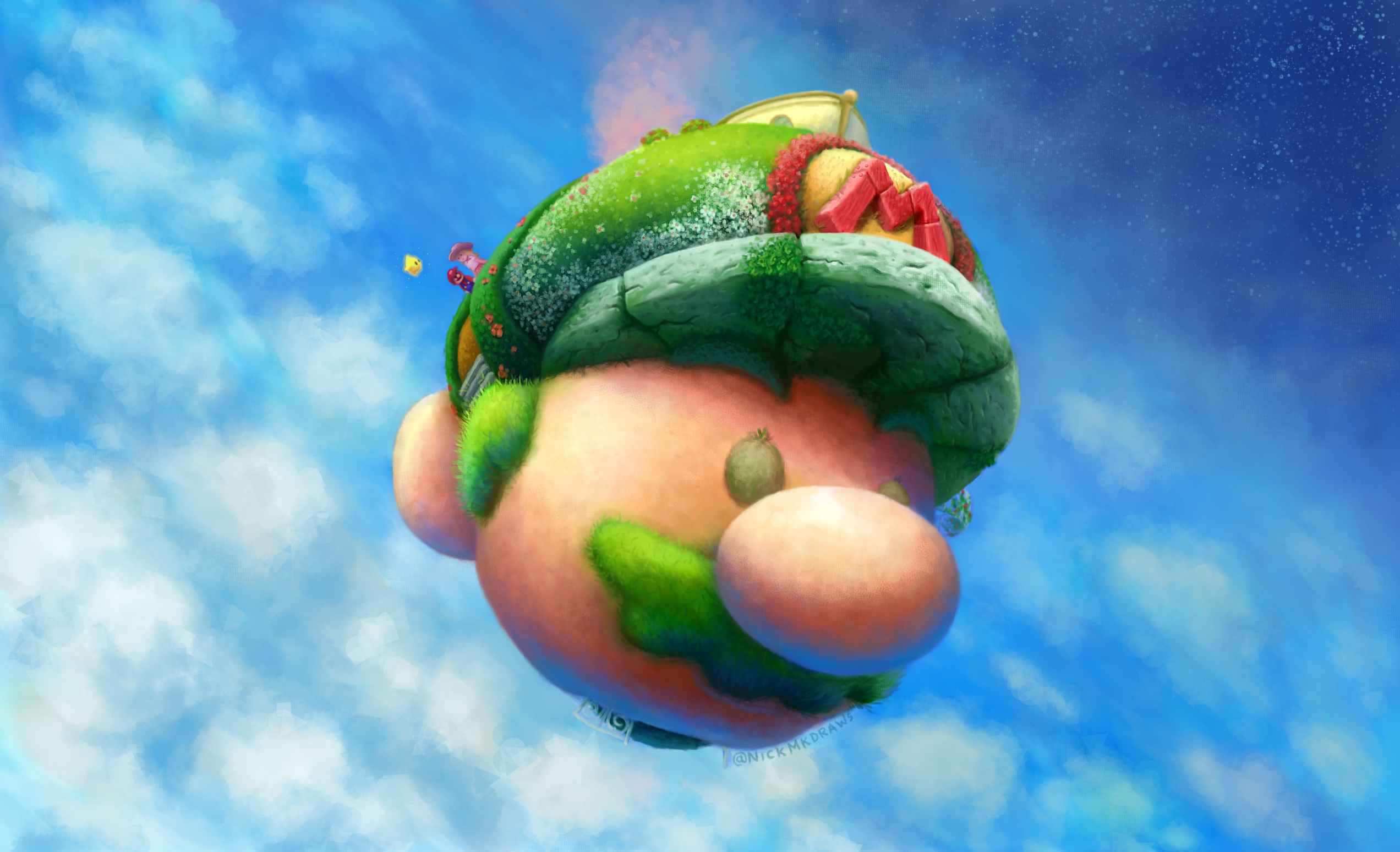 Mario Princess Peach 2544x1548