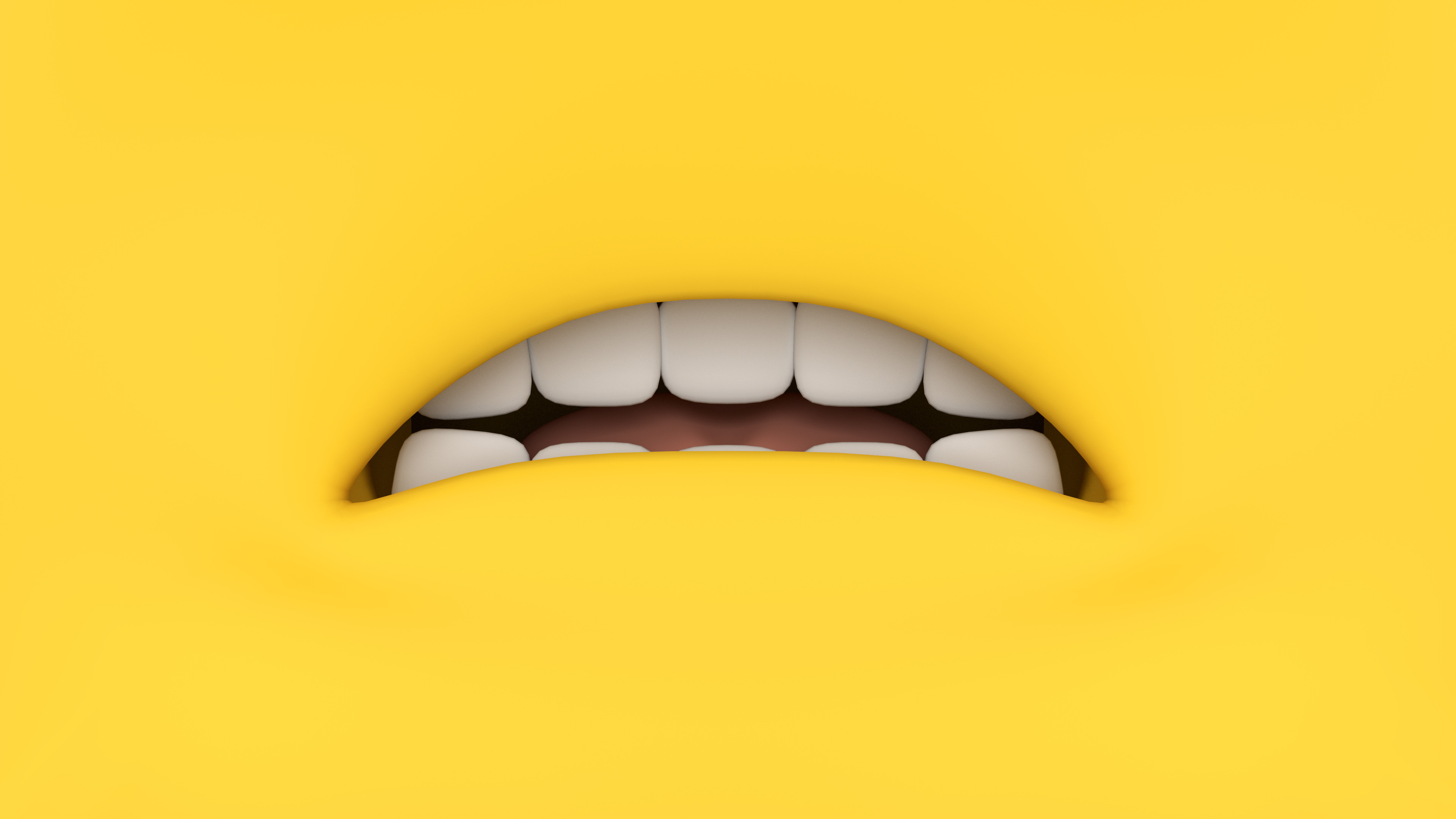 Minions 3D Yellow Mouth Fan Art Blender Cartoon 3840x2160