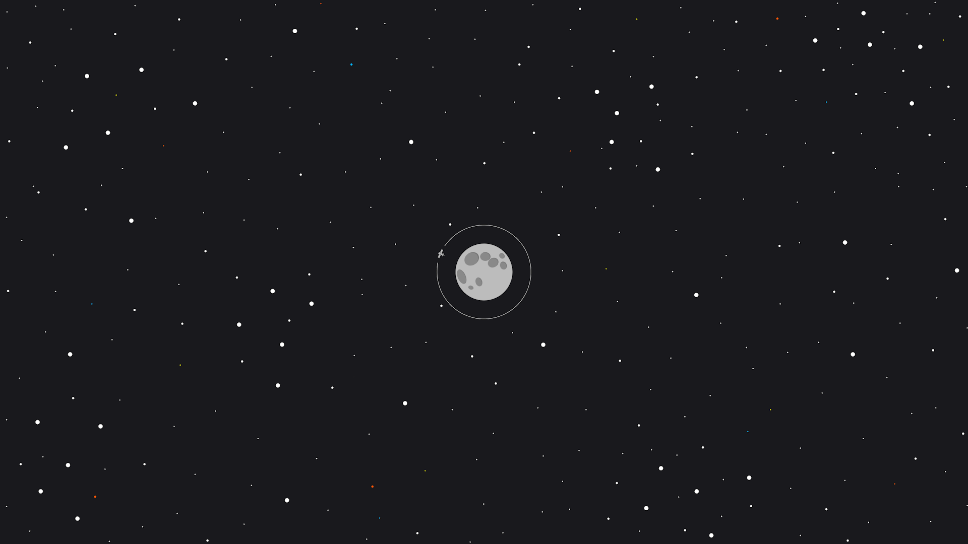 Stars Moon Cosmos 1920x1080