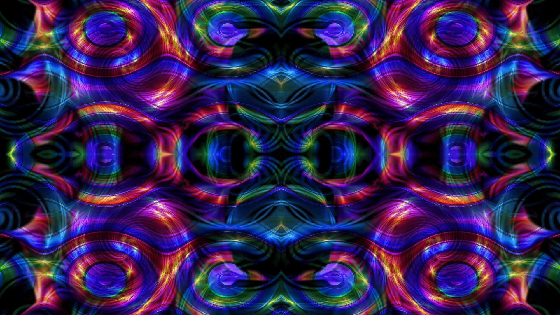 Artistic Colors Digital Art Pattern Psychedelic 1920x1080