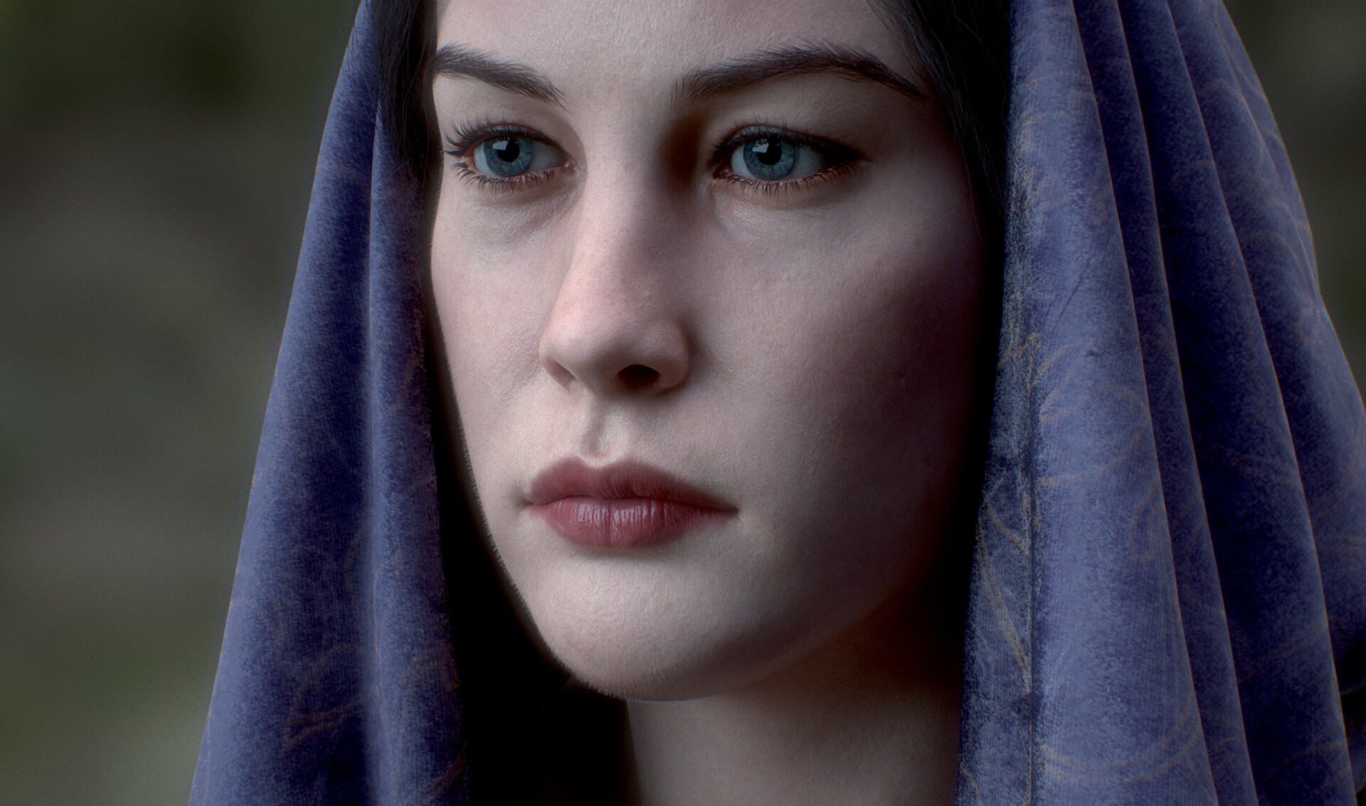 Women Face Arwen Liv Tyler The Lord Of The Rings Blue Eyes Elves 1920x1133