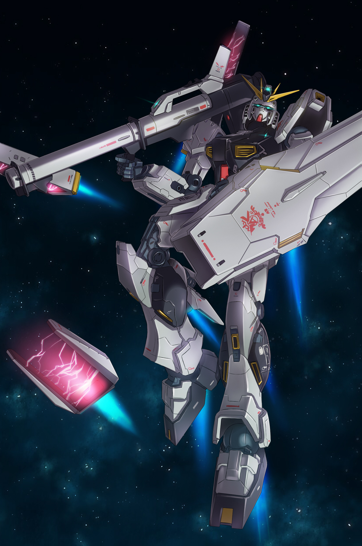 Anime Robot Super Robot Wars Mobile Suit Gundam Chars Counterattack Rx 93 V Gundam Nu Gundam Digital 1194x1800