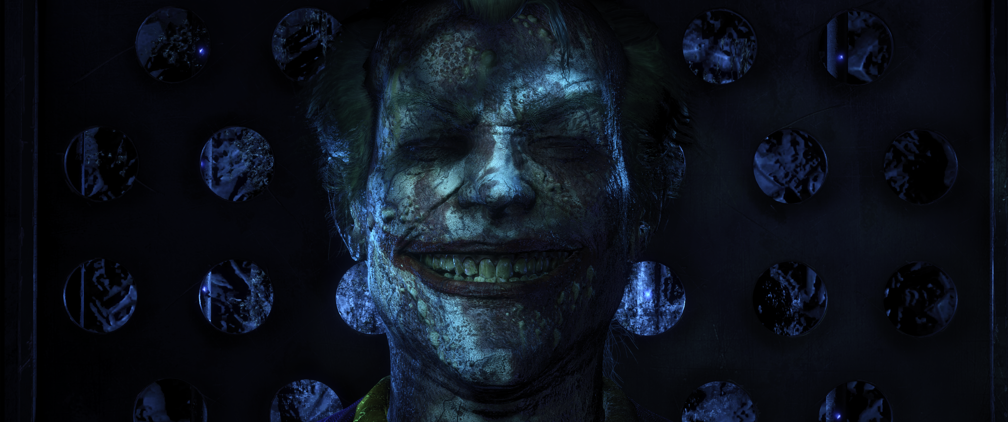 Batman Arkham Knight Joker Batman Video Games Ultrawide Villains Face Grin 3440x1440