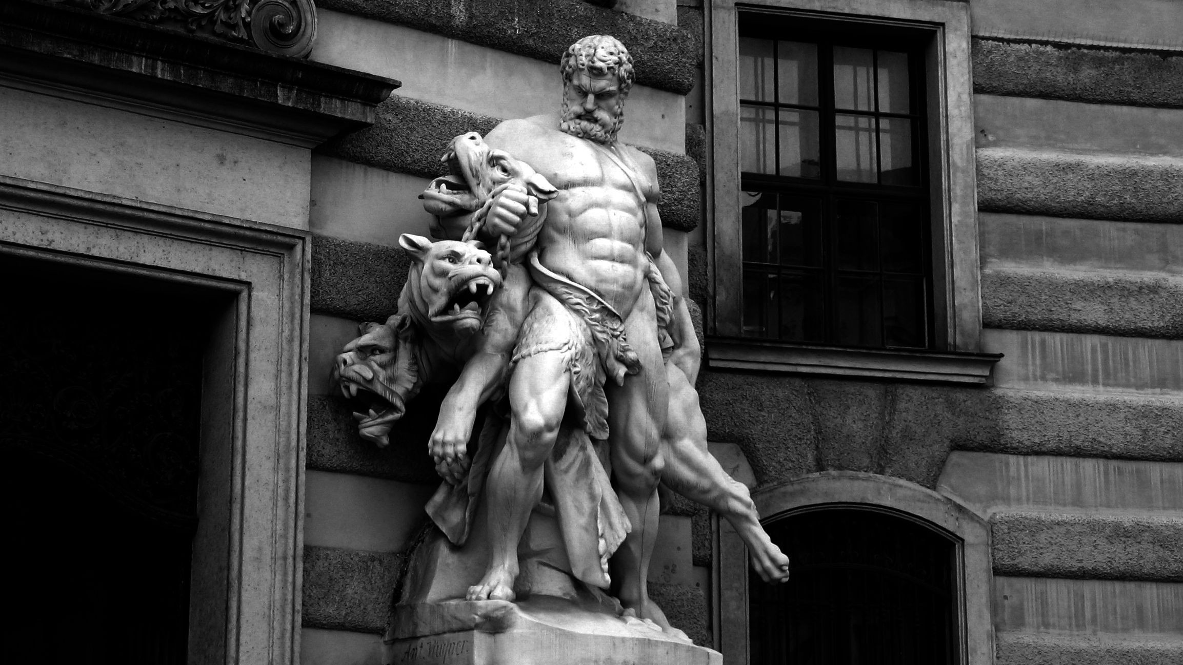 Greek Statue Hercules Classical Art 2307x1298