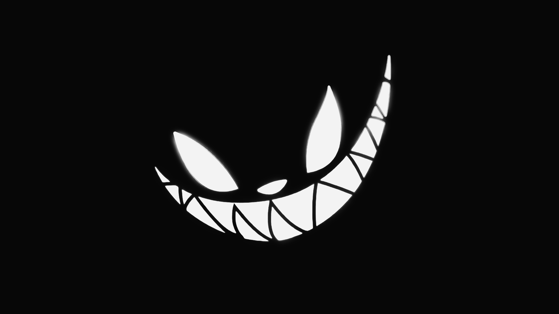 Minimalism Smile Logo YouTube Demon Scary Face Twitch 1920x1080