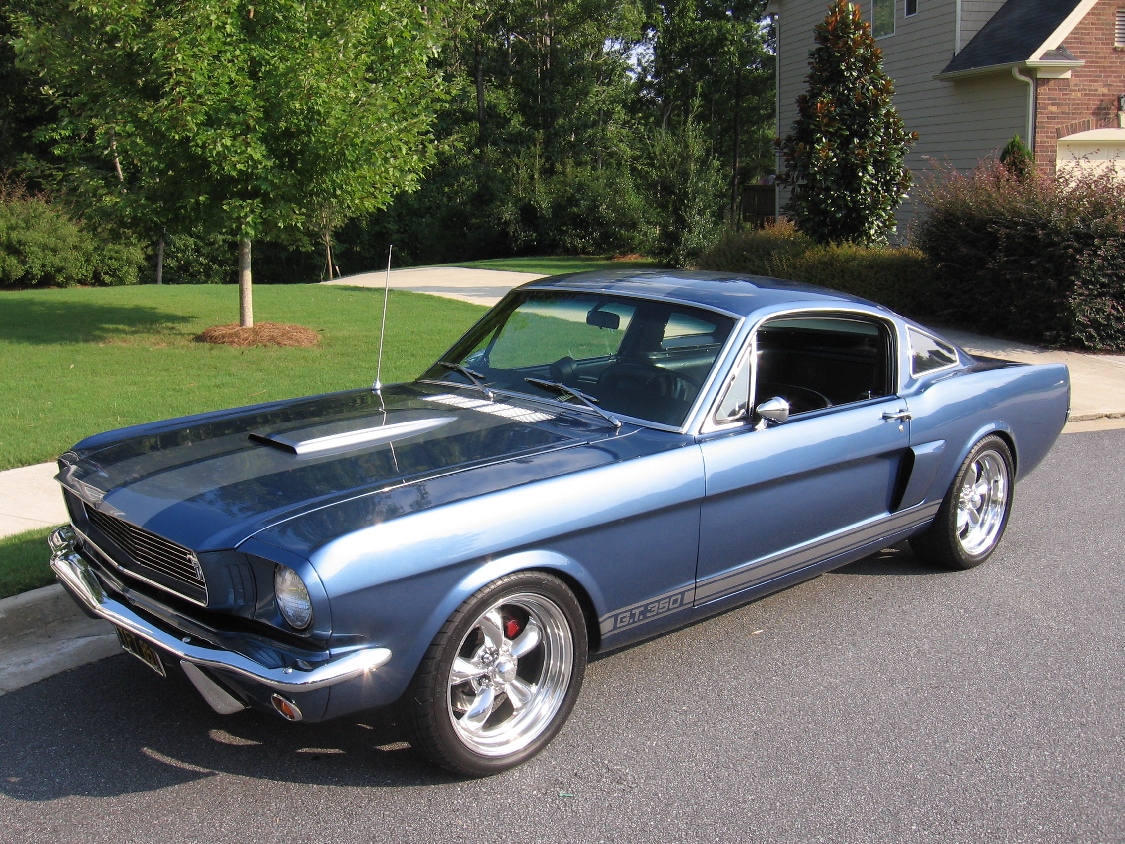 Ford Shelby Gt350 Fastback Muscle Car Blue Car Car 2272x1704