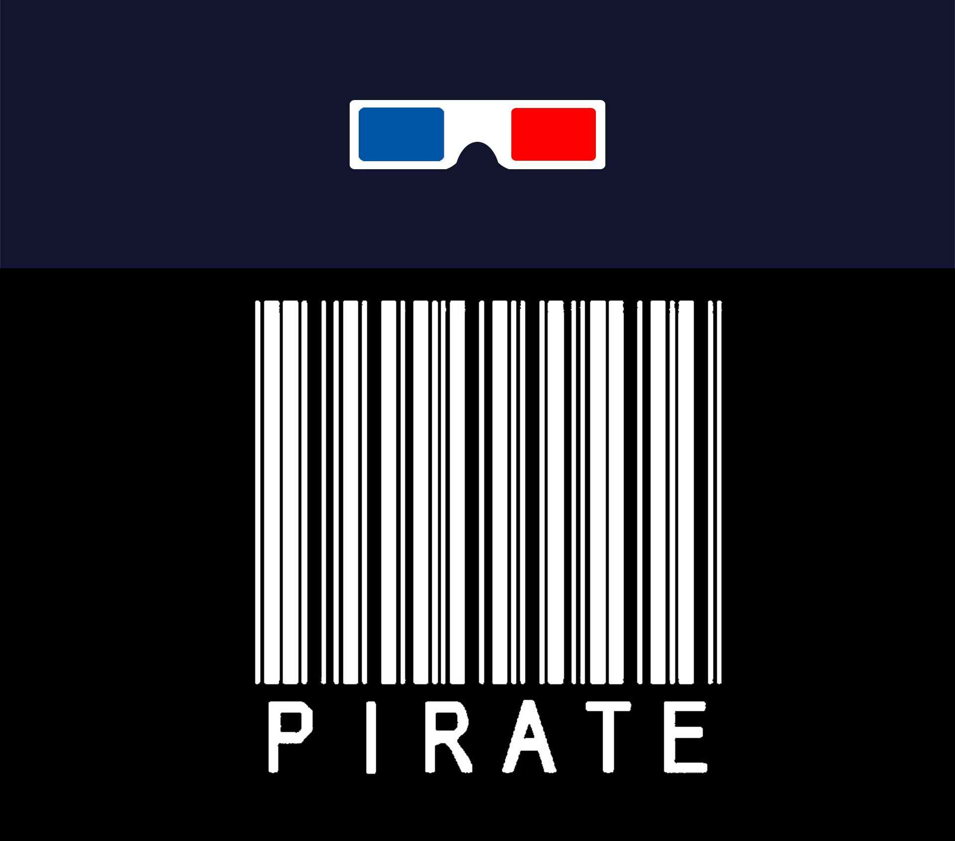 Minimalism Barcode 3D Piracy Typography Simple Background 1920x1690
