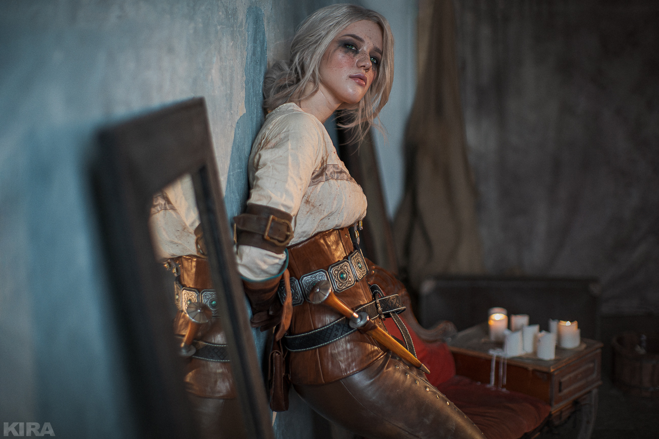 Cosplay The Witcher 3 The Witcher Cirilla Ciri The Witcher Ciri Photography Standing Women Looking A 1300x867