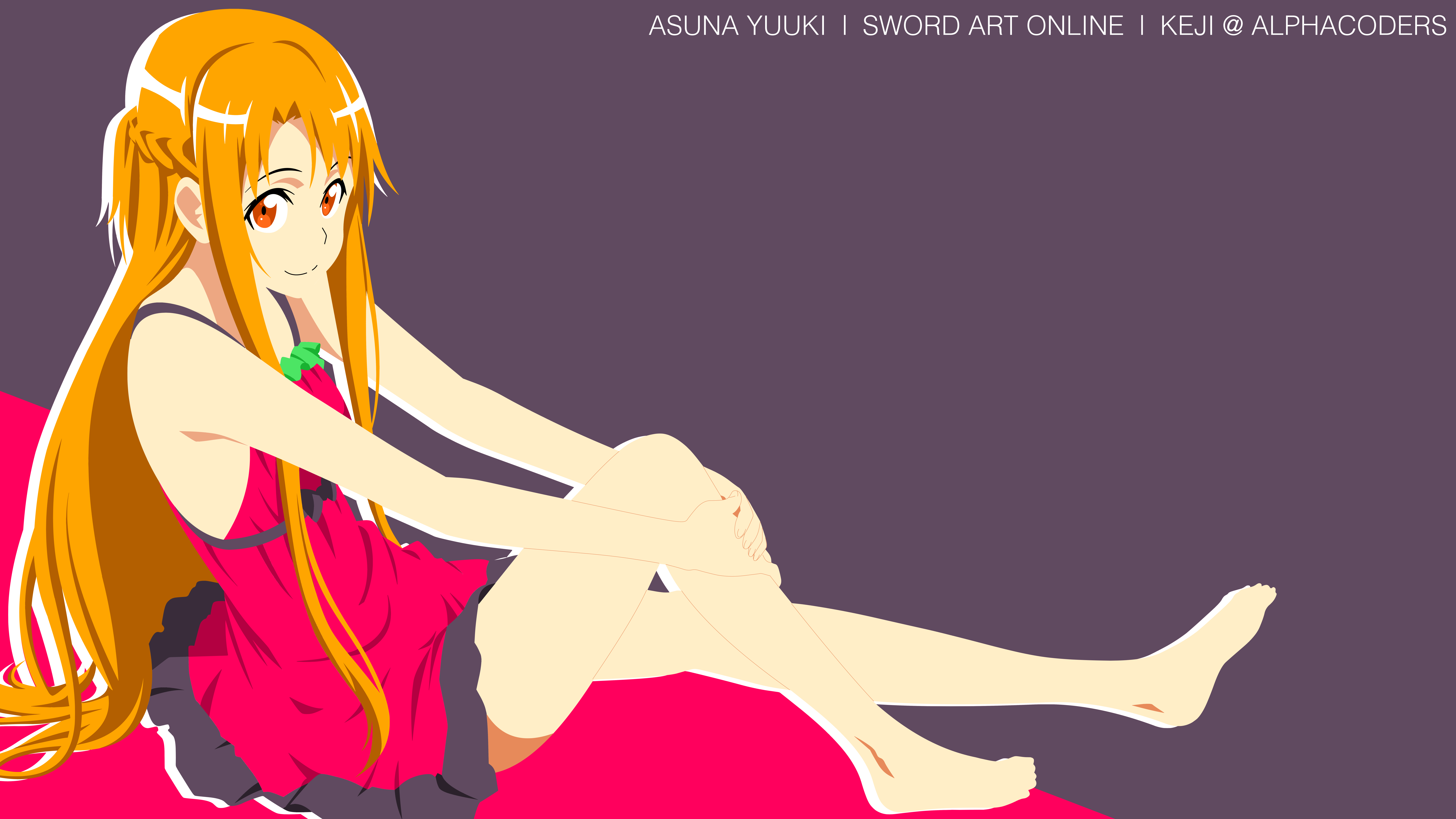Asuna Yuuki Minimalist Sword Art Online Ii 8000x4500