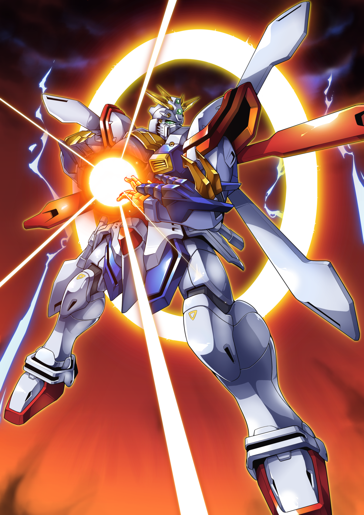 Anime Robot Gundam Mobile Fighter G Gundam Super Robot Wars God Gundam Fan Art...