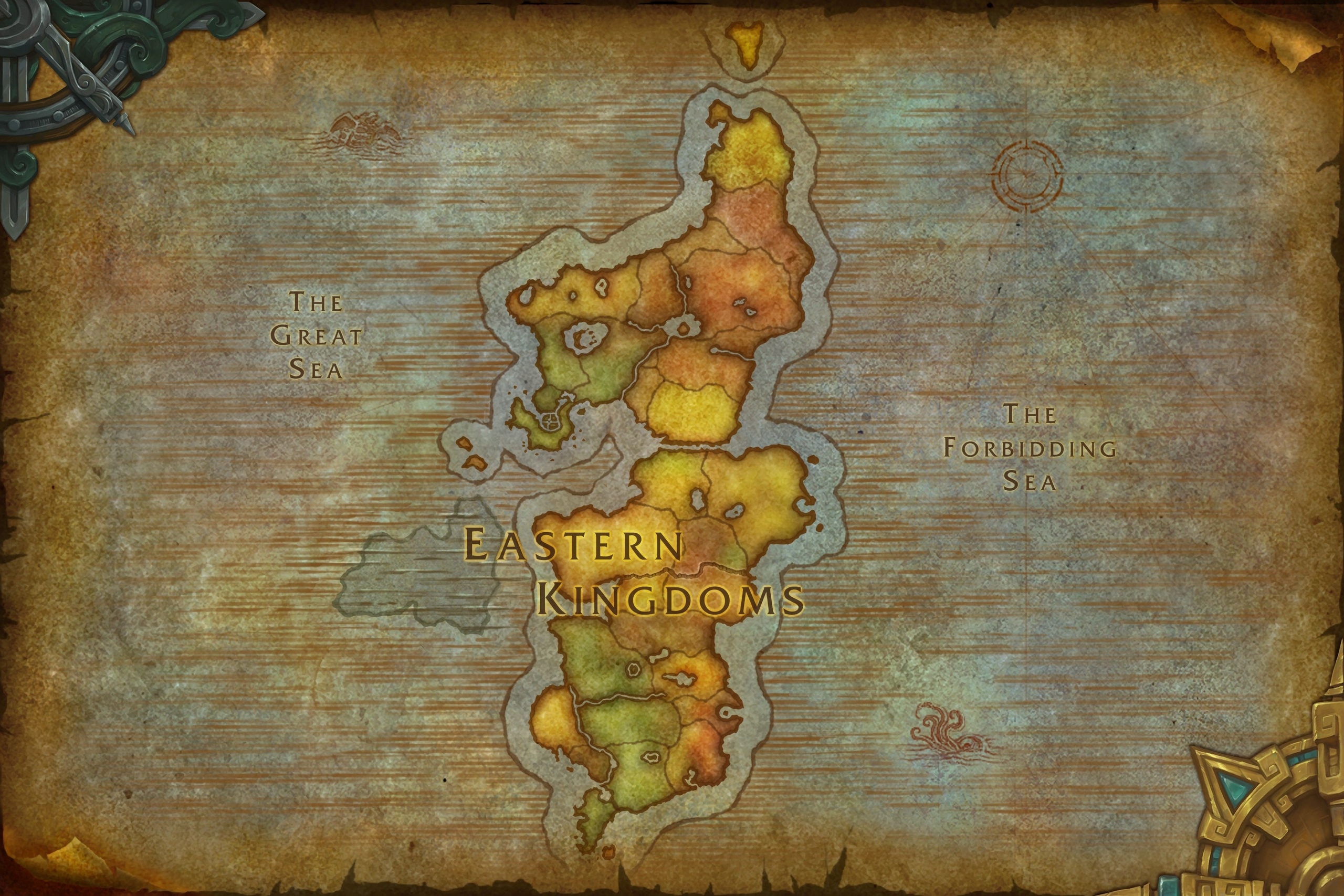World Of Warcraft Cartography Map 2560x1707