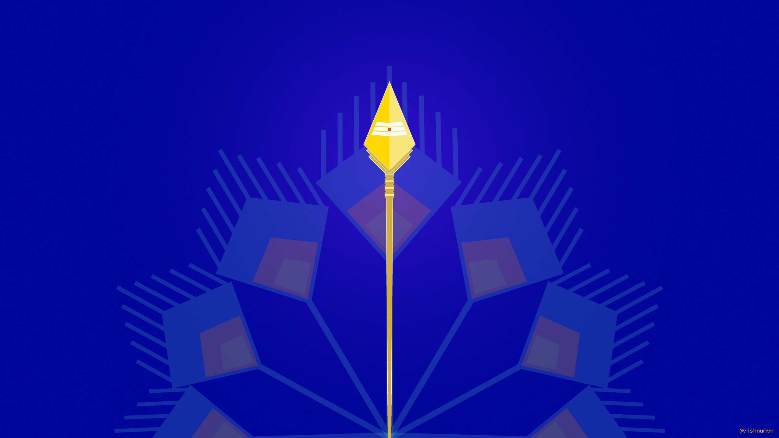 Elegantemporium fabric brand logo in royal blue and golden on Craiyon