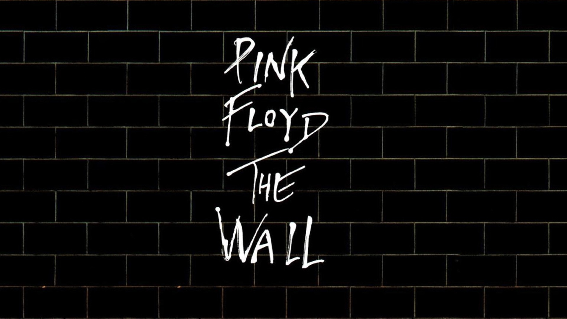 Pink Floyd Album Covers Cover Art Black Background Rock Bands Bricks Band 1920x1080