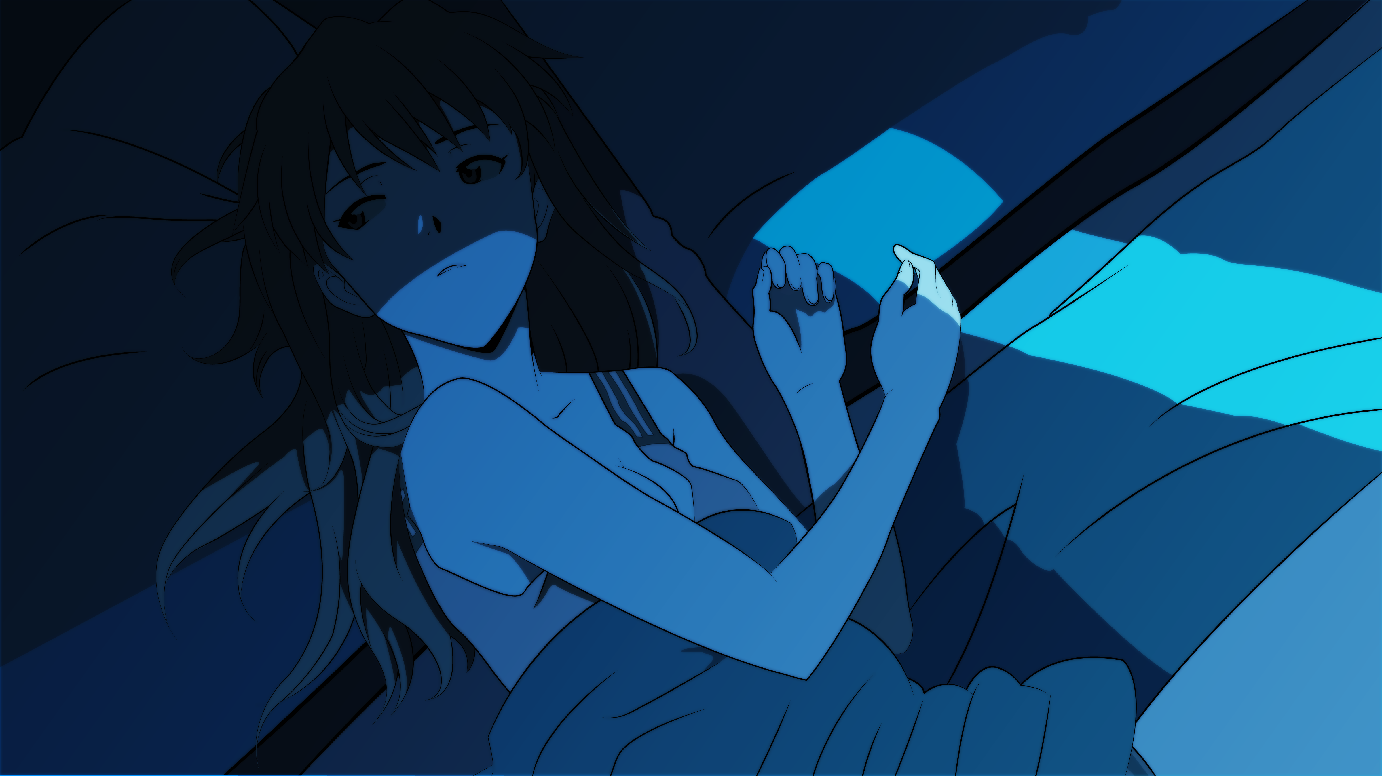 Asuka Langley Soryu Neon Genesis Evangelion Anime Girls In Bed 4800x2696