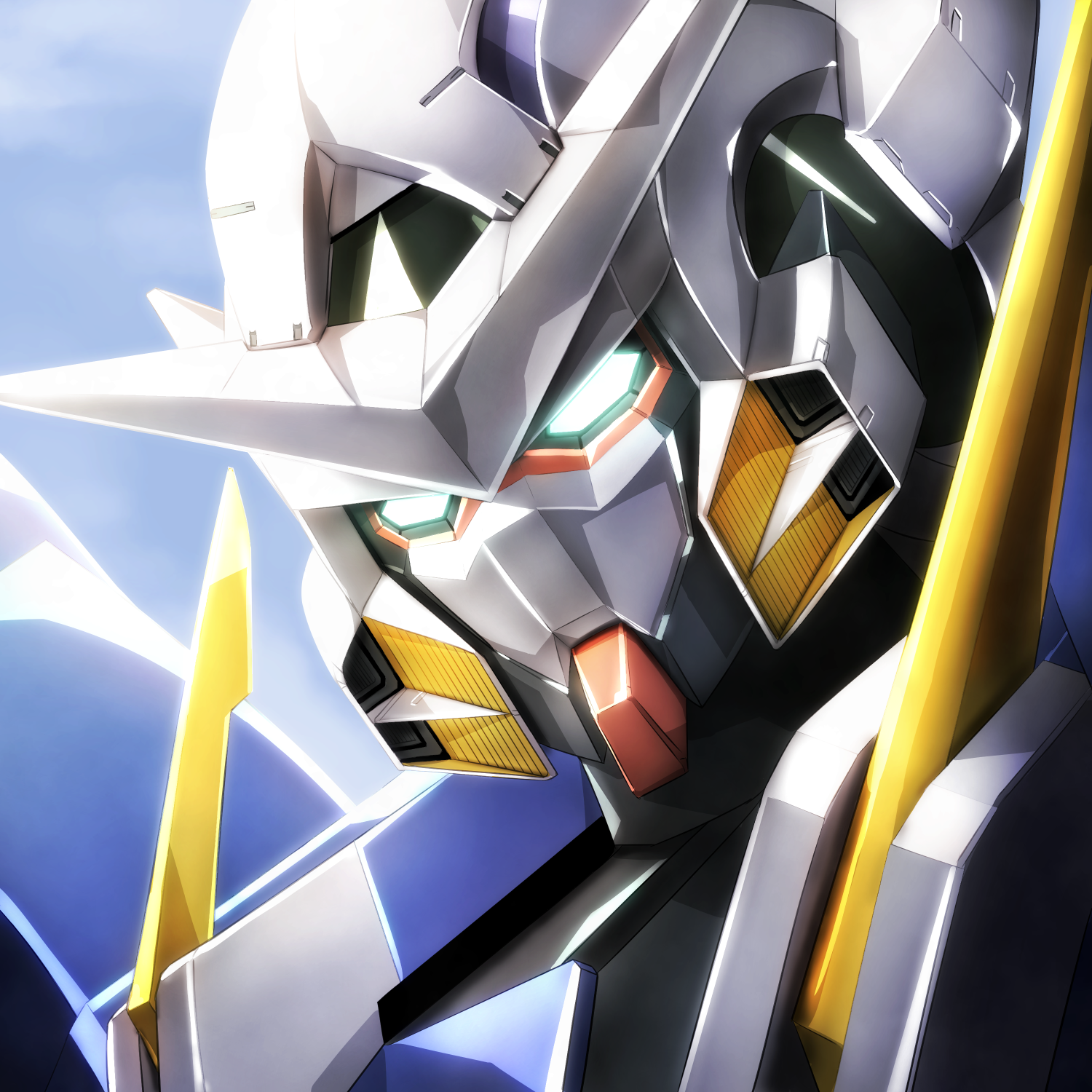 Anime Mech Super Robot Wars Mobile Suit Gundam 00 Gundam Exia Artwork Digital Art Fan Art 1500x1500