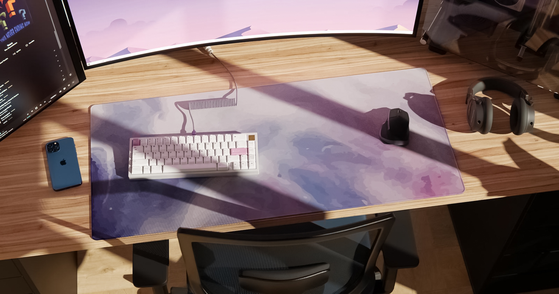 Mechanical Keyboard Desk Deskmat Keyboards 1800x948