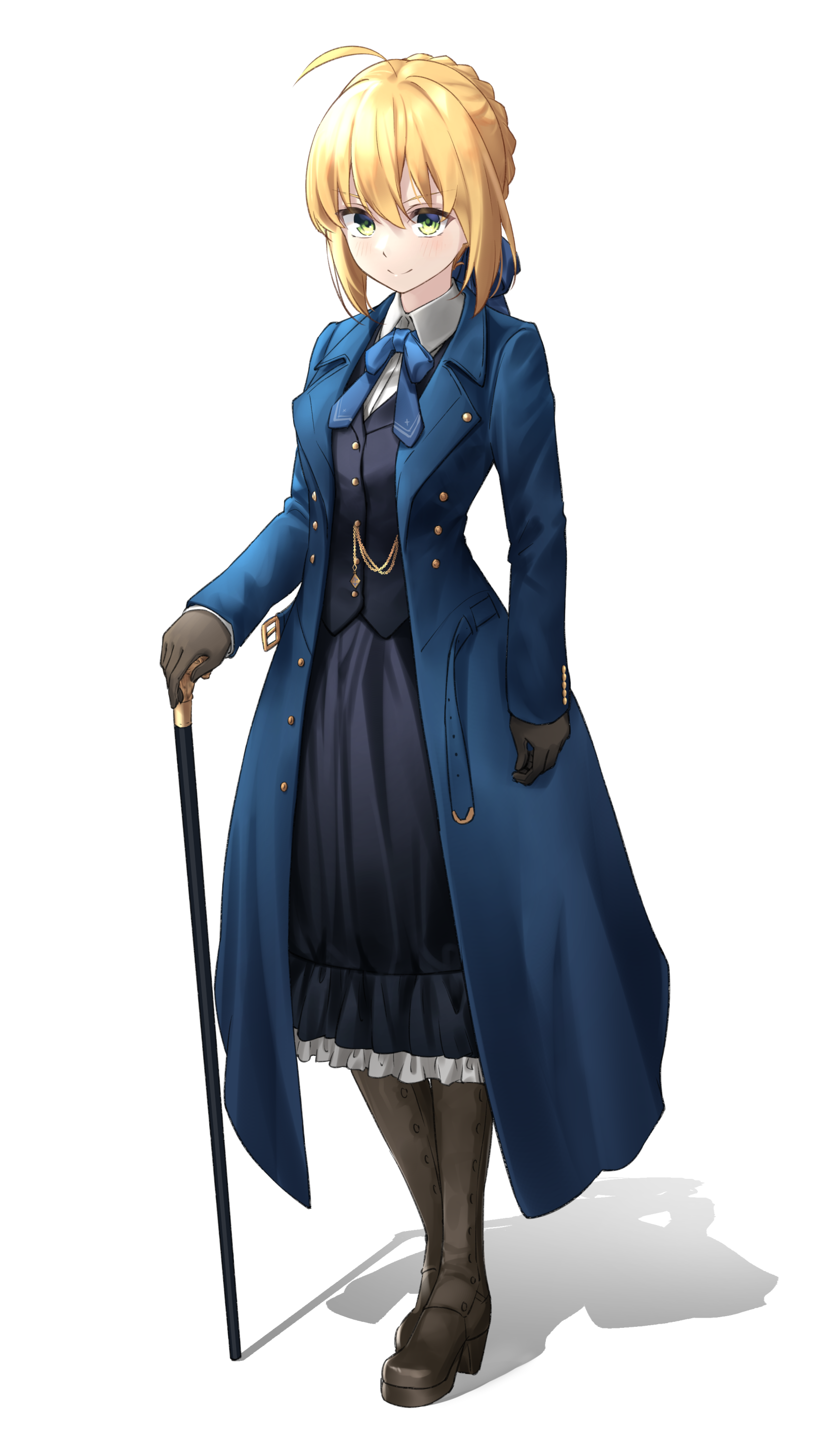 Anime Anime Girls Alternate Costume Fate Series Fate Stay Night Artoria Pendragon Saber Blonde Long  1659x2865