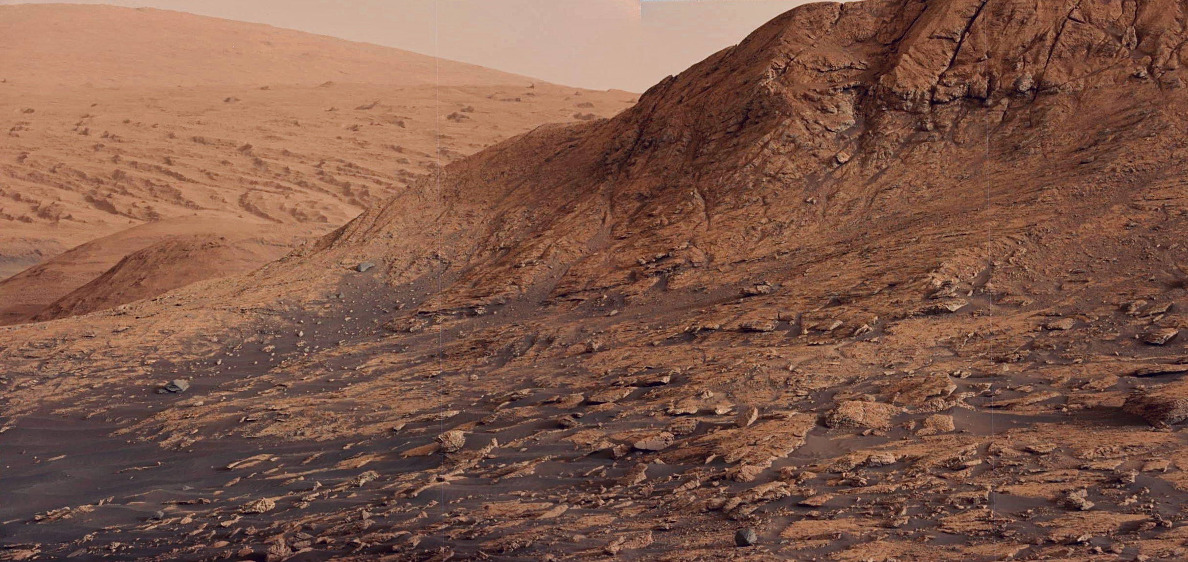 Landscape Nature Mars Rover Martian NASA Mars 2428x1149