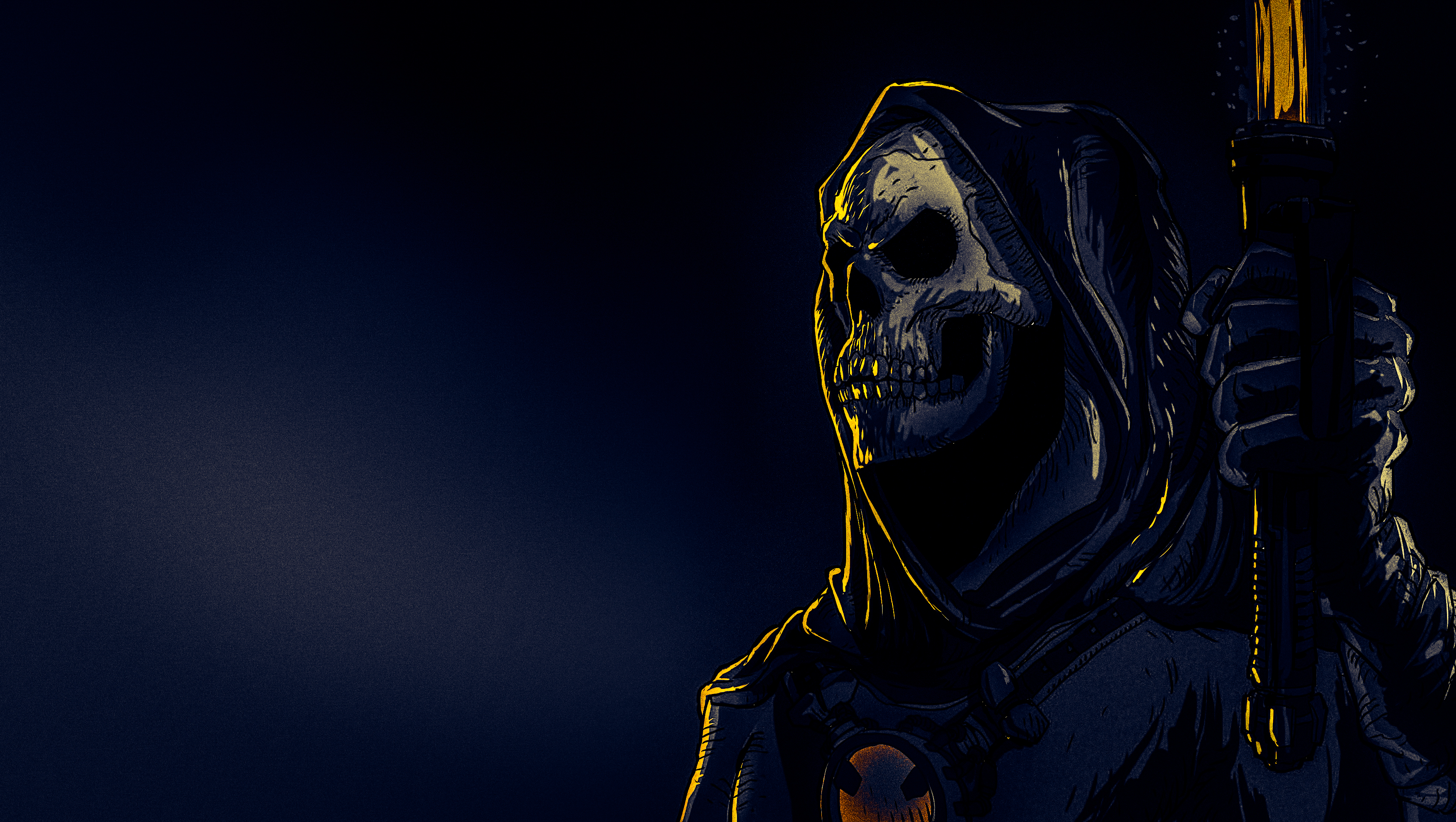 Skeletor Dark He Man Masters Of The Universe Skull Hoods Character Design Digital Art 3400x1920