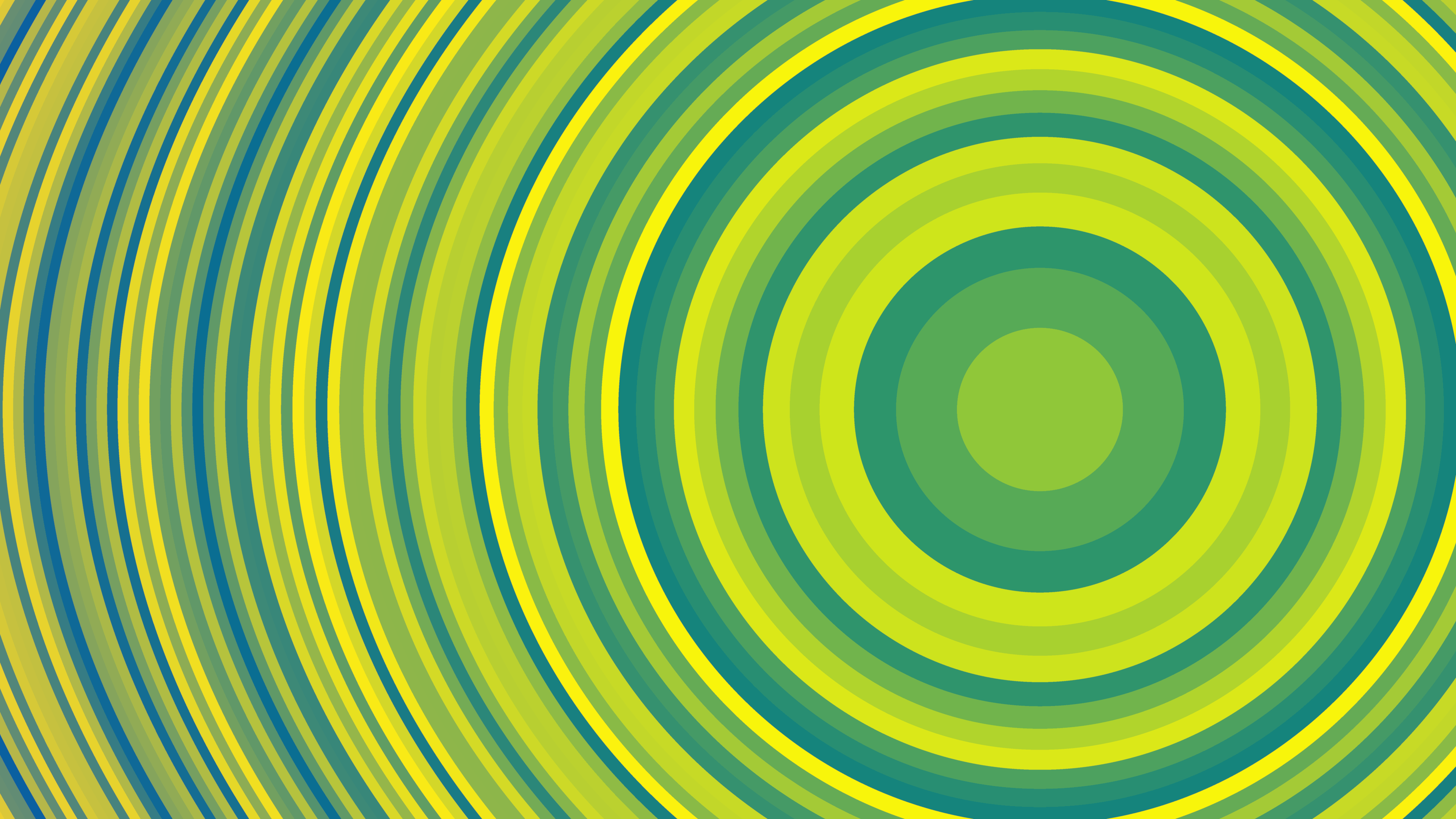 Abstract Circle Lime Green Minimalism Simple 3840x2160