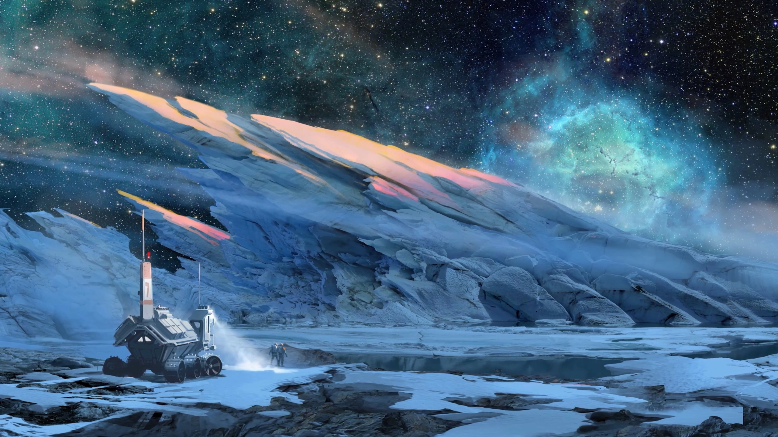 Science Fiction Digital Art Planet Universe Exploration 2560x1440